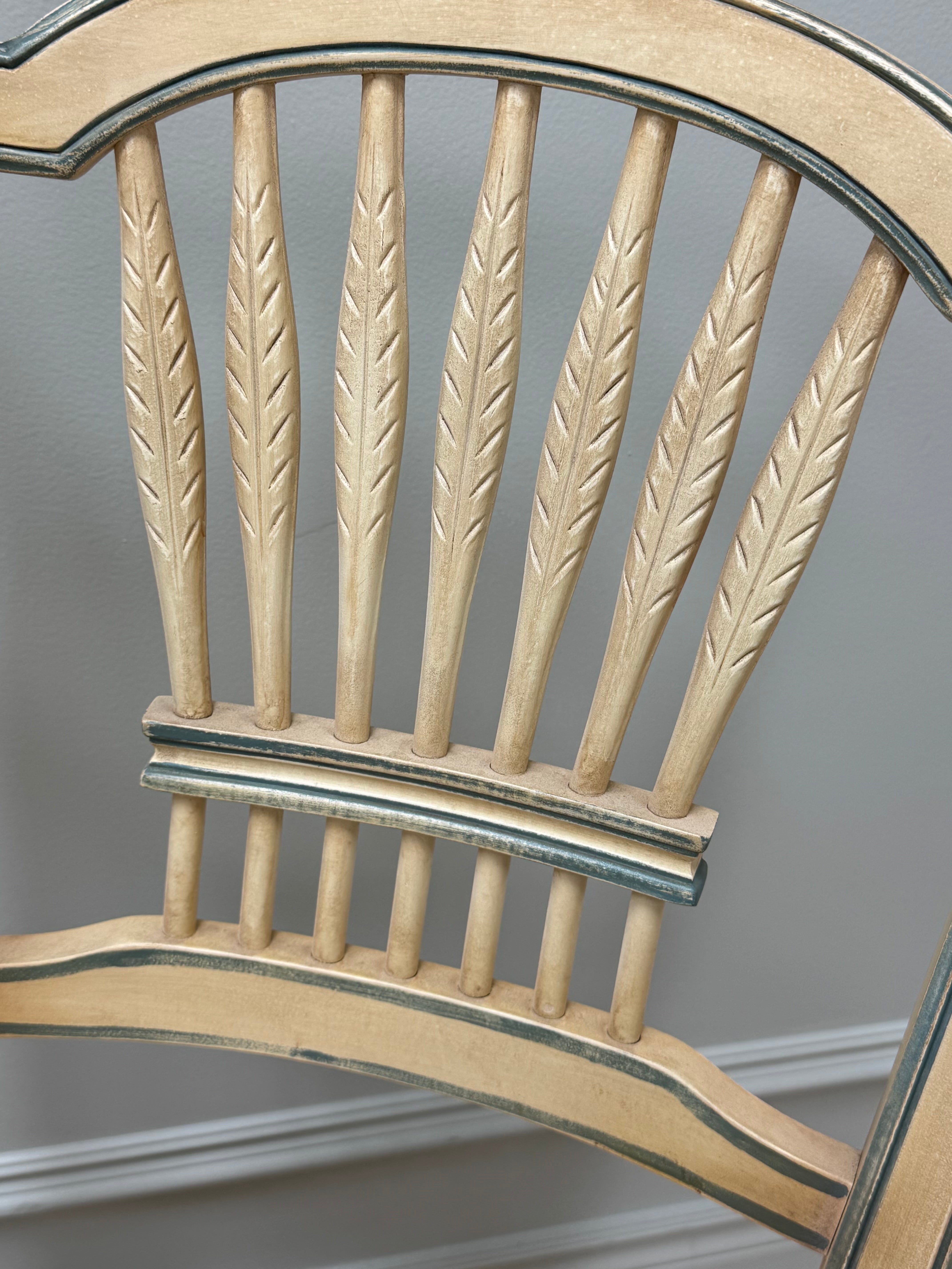 Country French Wheatback Dining Chairs Set of 2