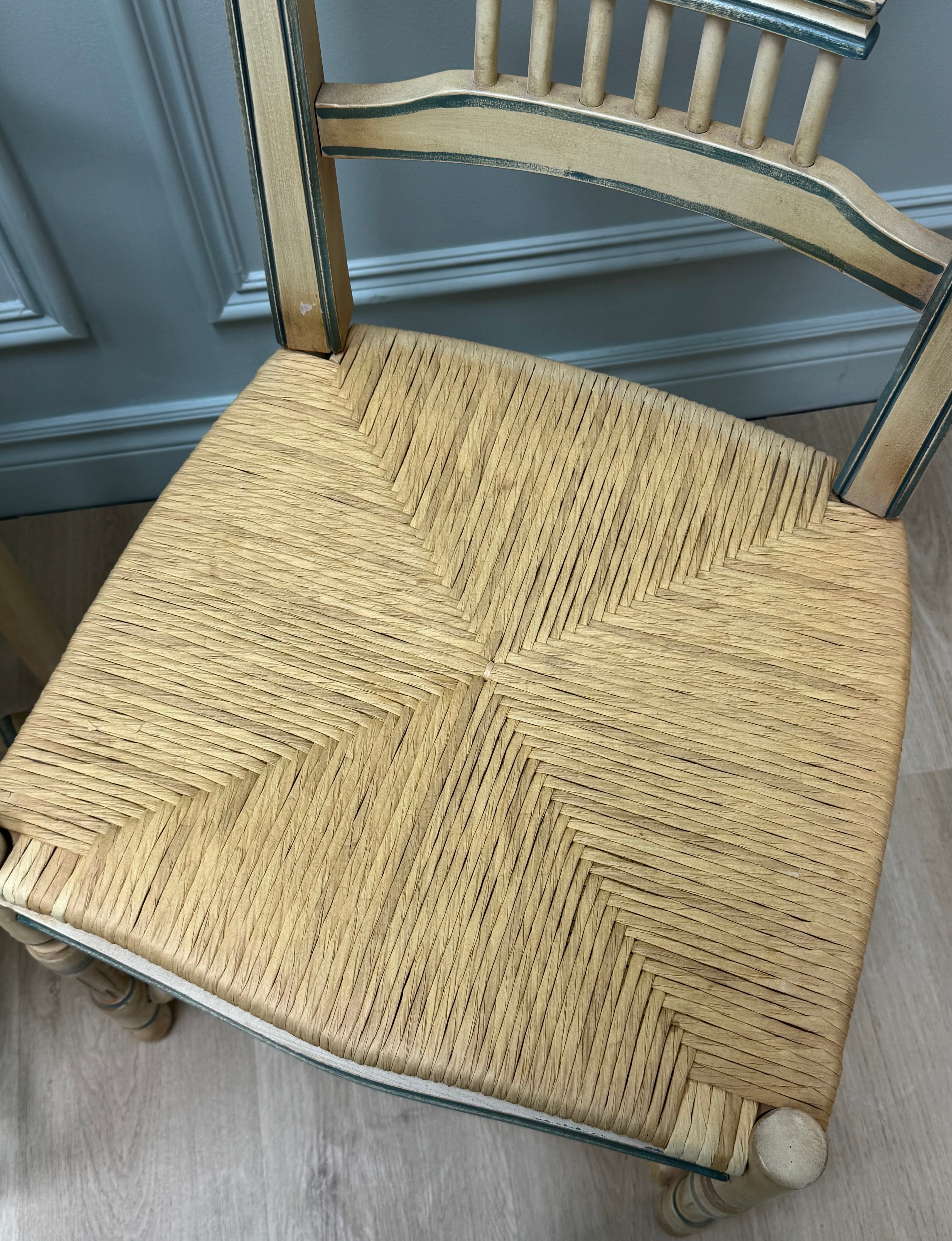 Country French Wheatback Dining Chairs Set of 2