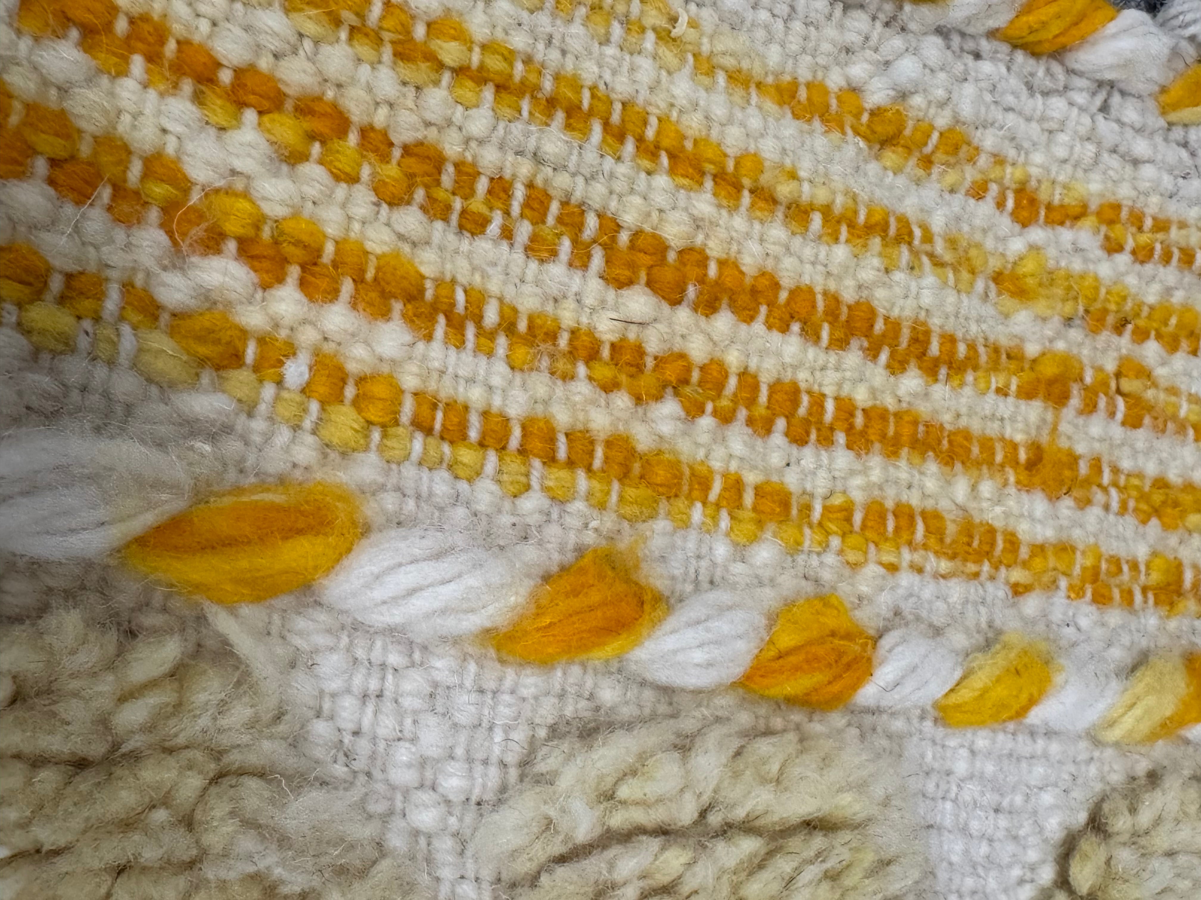 Moroccan Beni Ourain Yellow 39" x 63" Rug