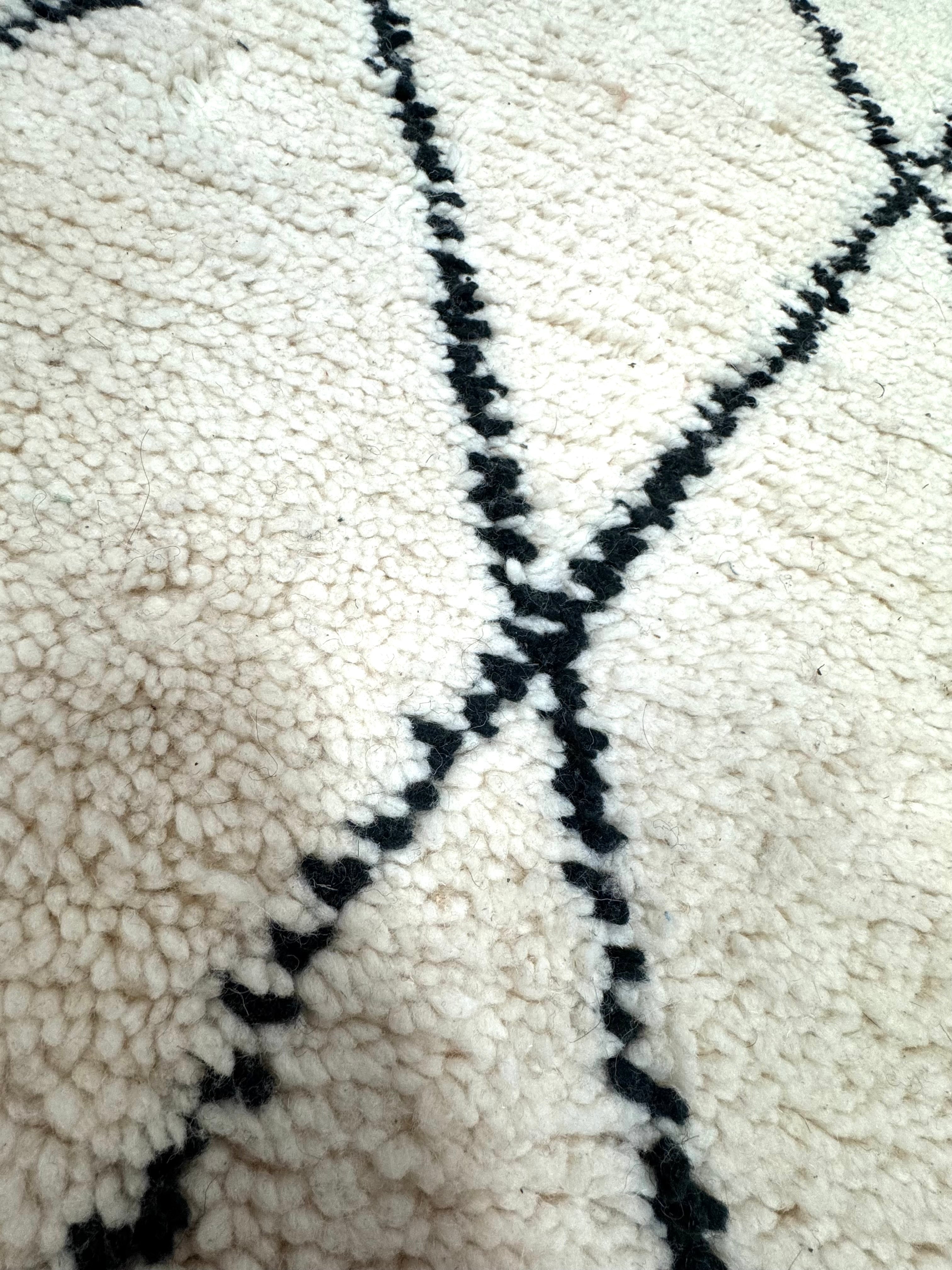 Moroccan Ivory & Brown 85" x 24" Runner