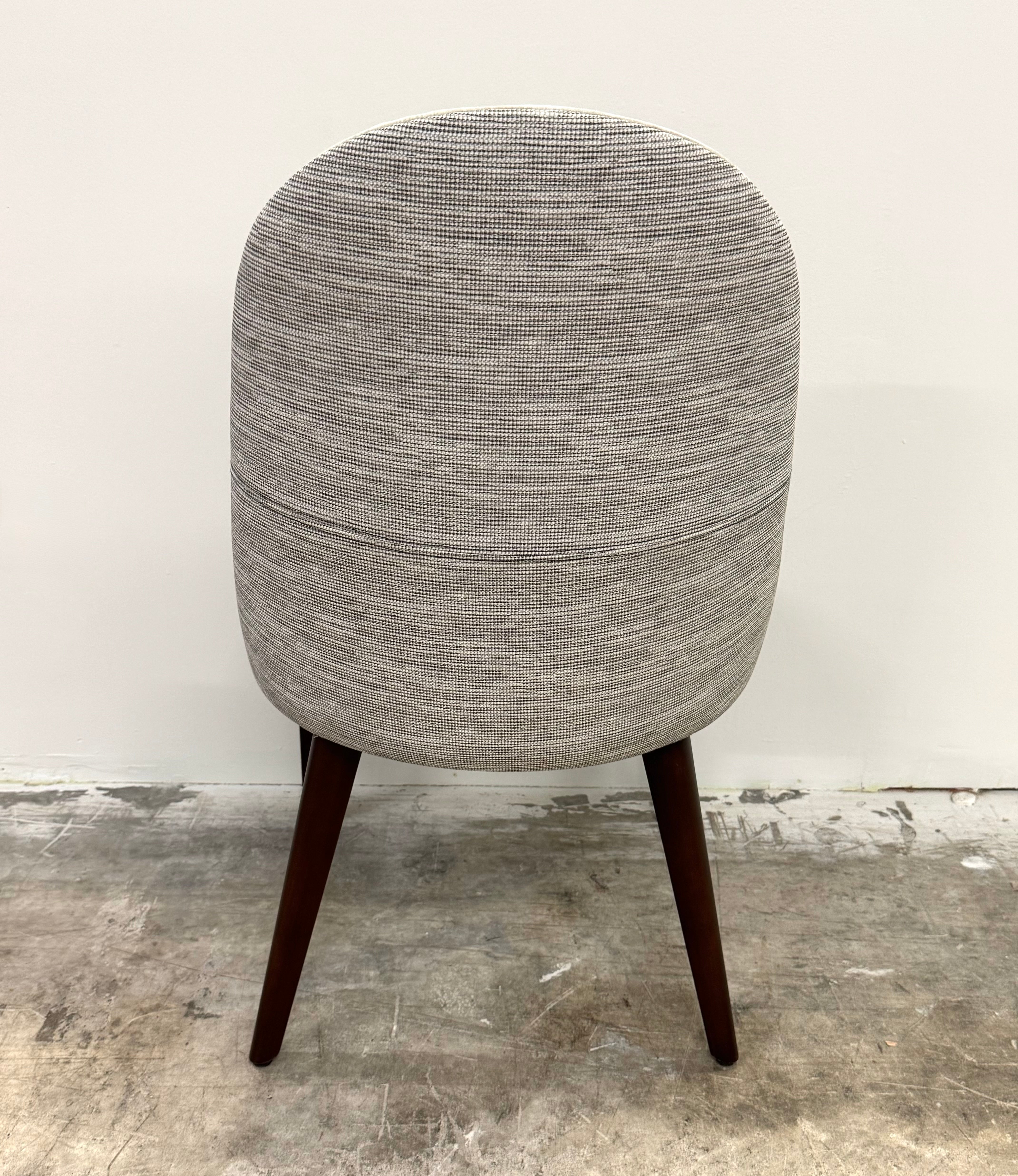 NEW! Light Gray Velvet Chair with Faux Leather Back