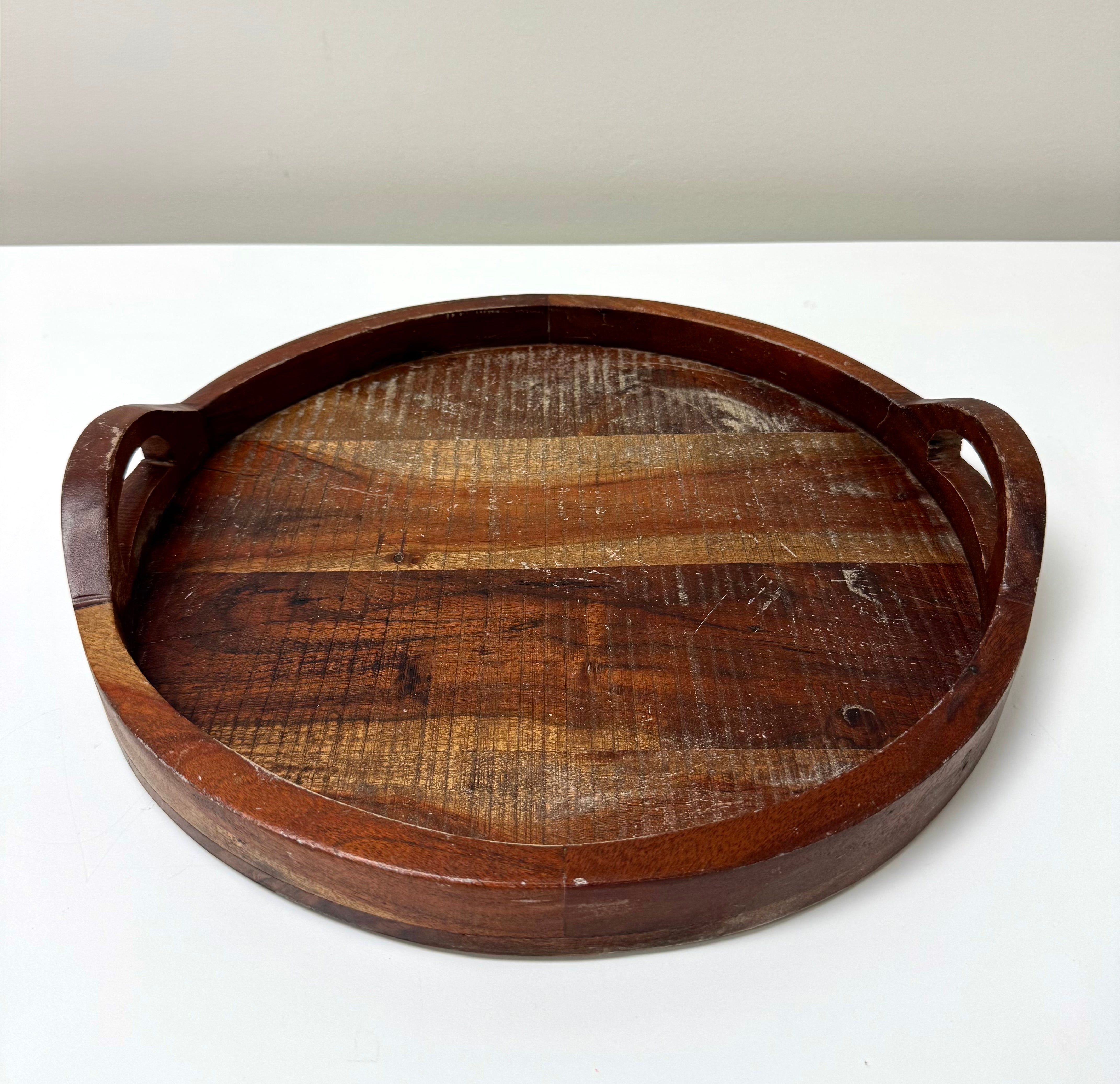 Rustic Wood 16" Tray