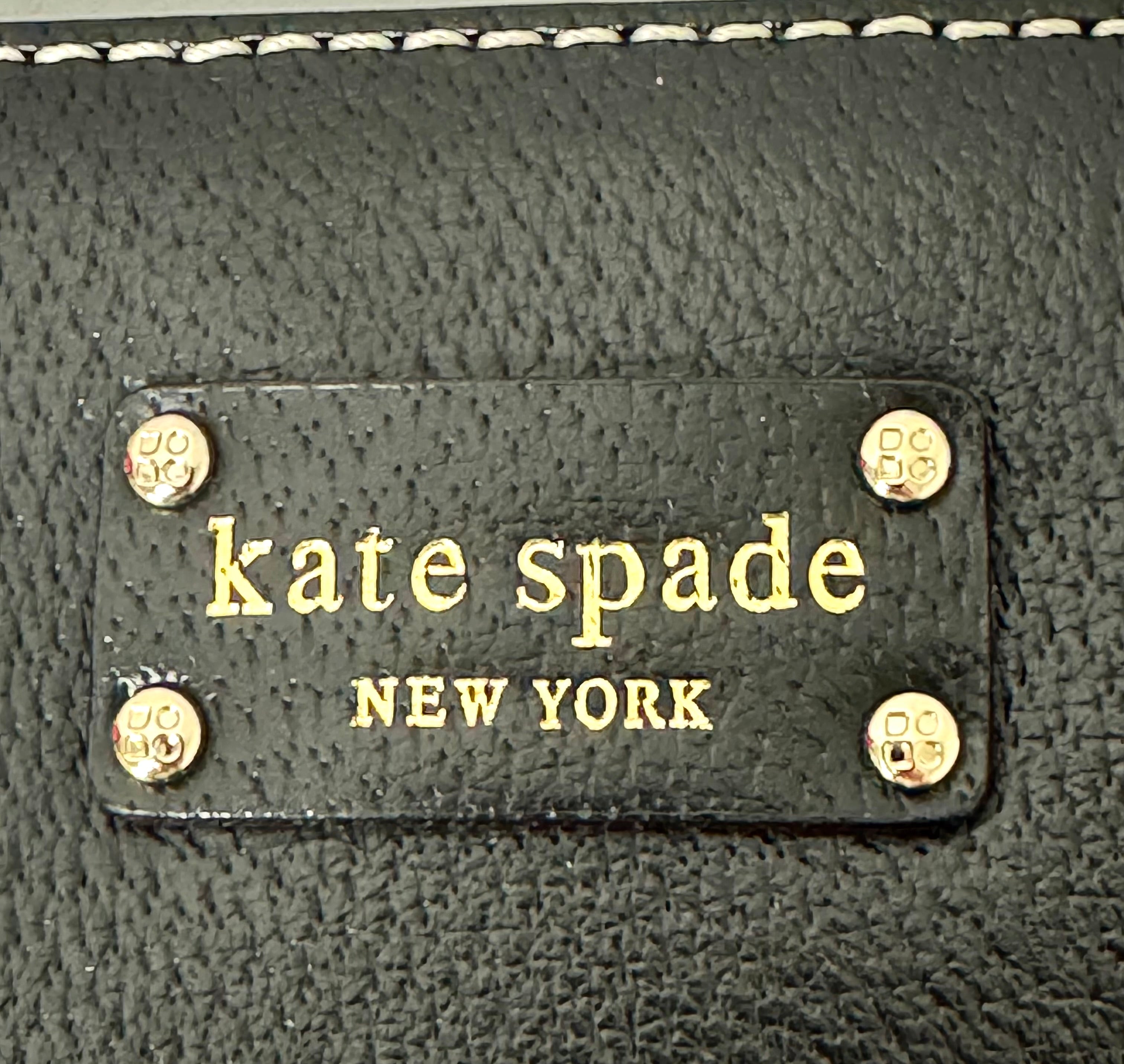 KATE SPADE 'Wellesley Quinn' Black Handbag