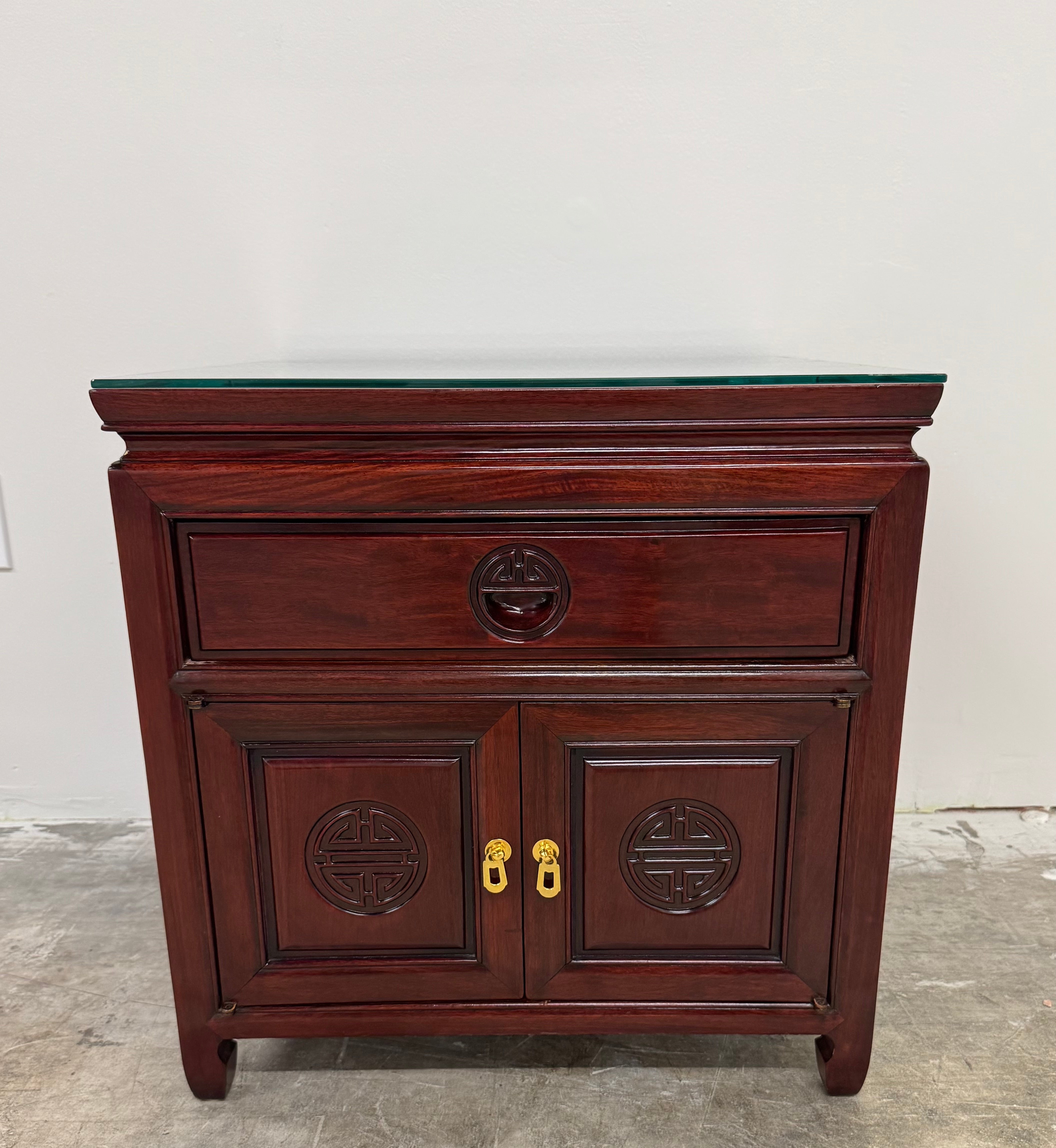 Asian-inspired Rosewood Side Table