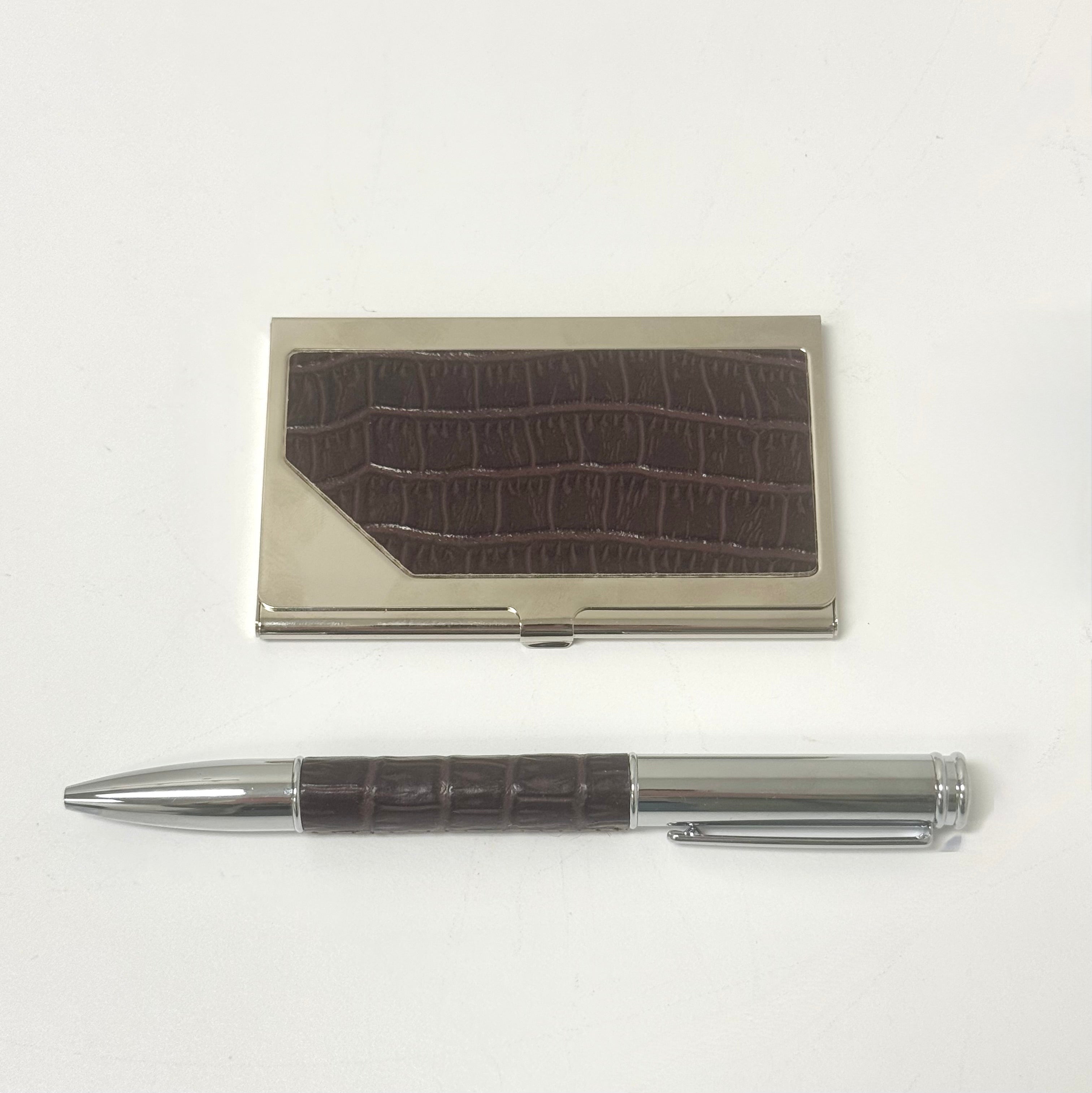 BOMBAY Card Holder & Pen Gift Set
