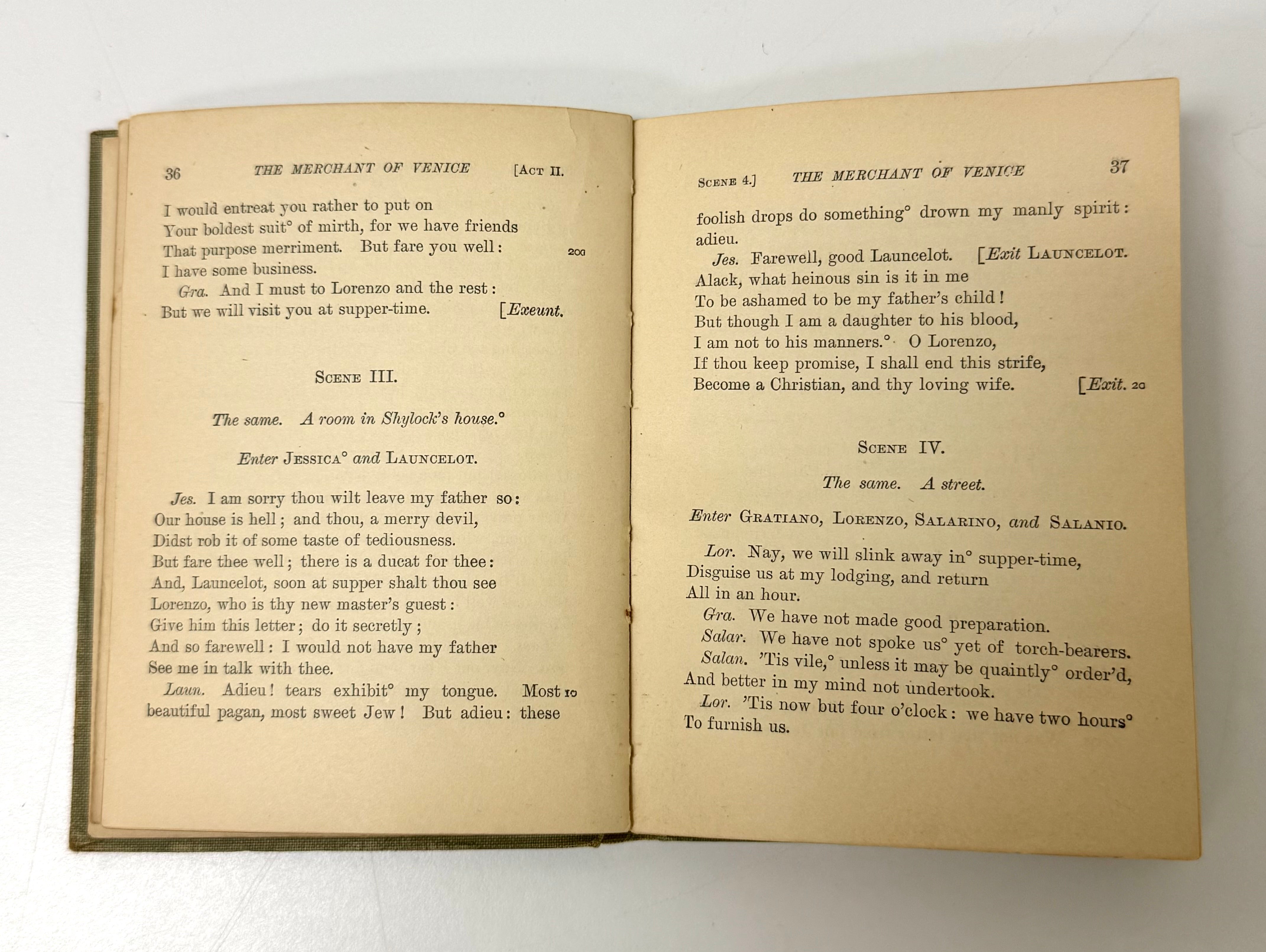Antique 'Shakespeare's Merchant of Venice' Hardcover