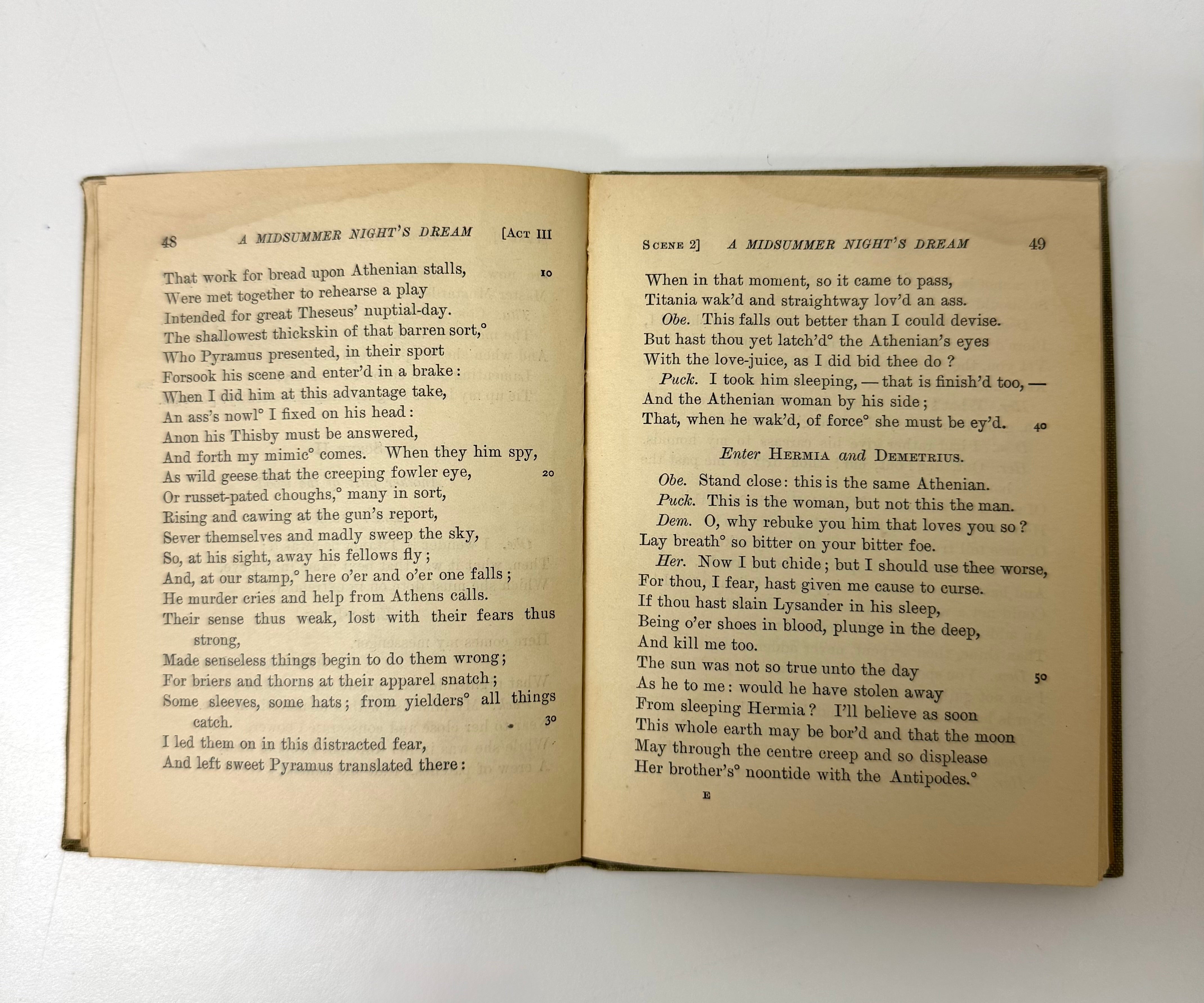 Antique 'Shakespeare's A Midsummer Night's Dream' Hardcover