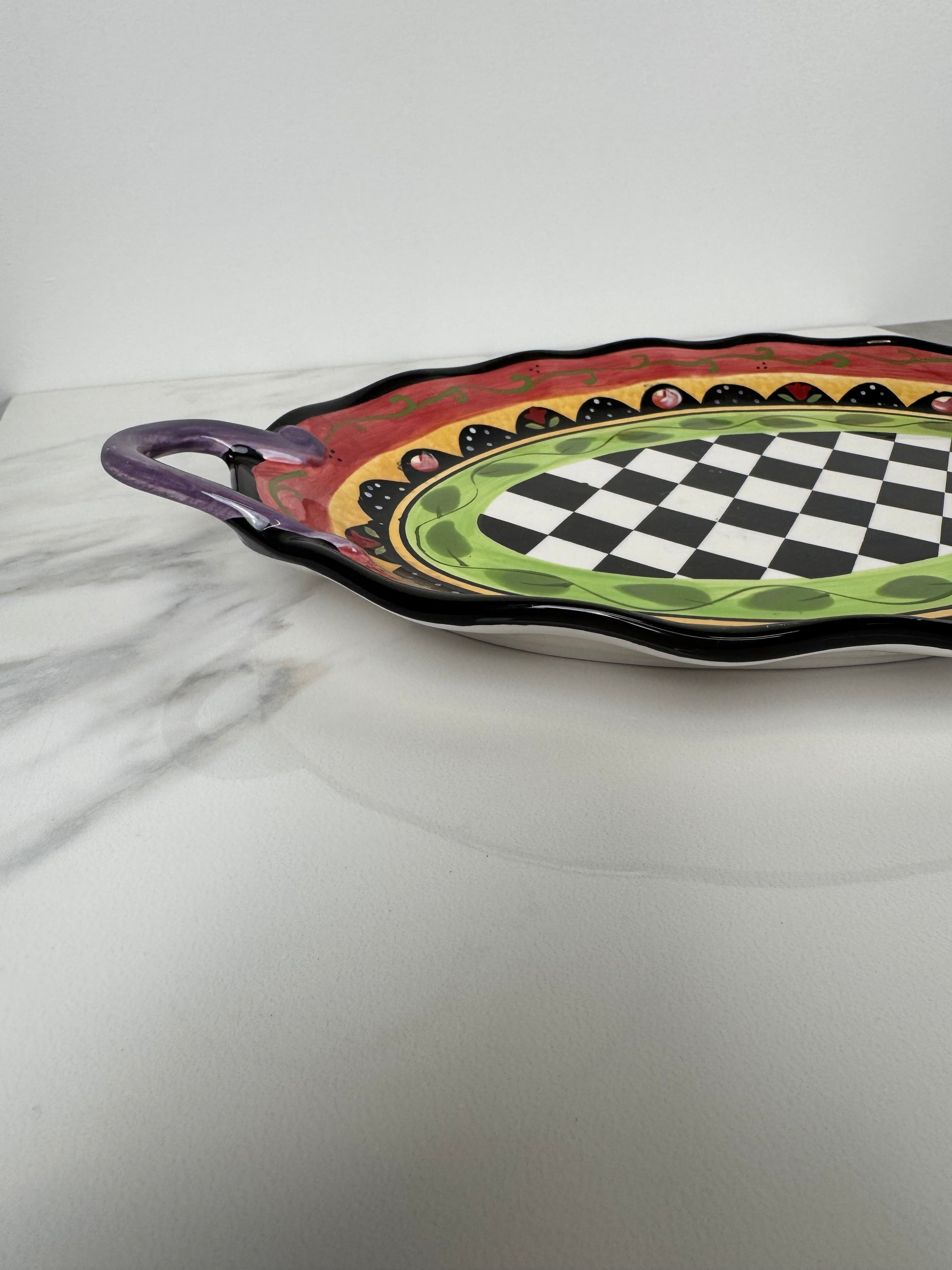 Checkerboard Serving Platter