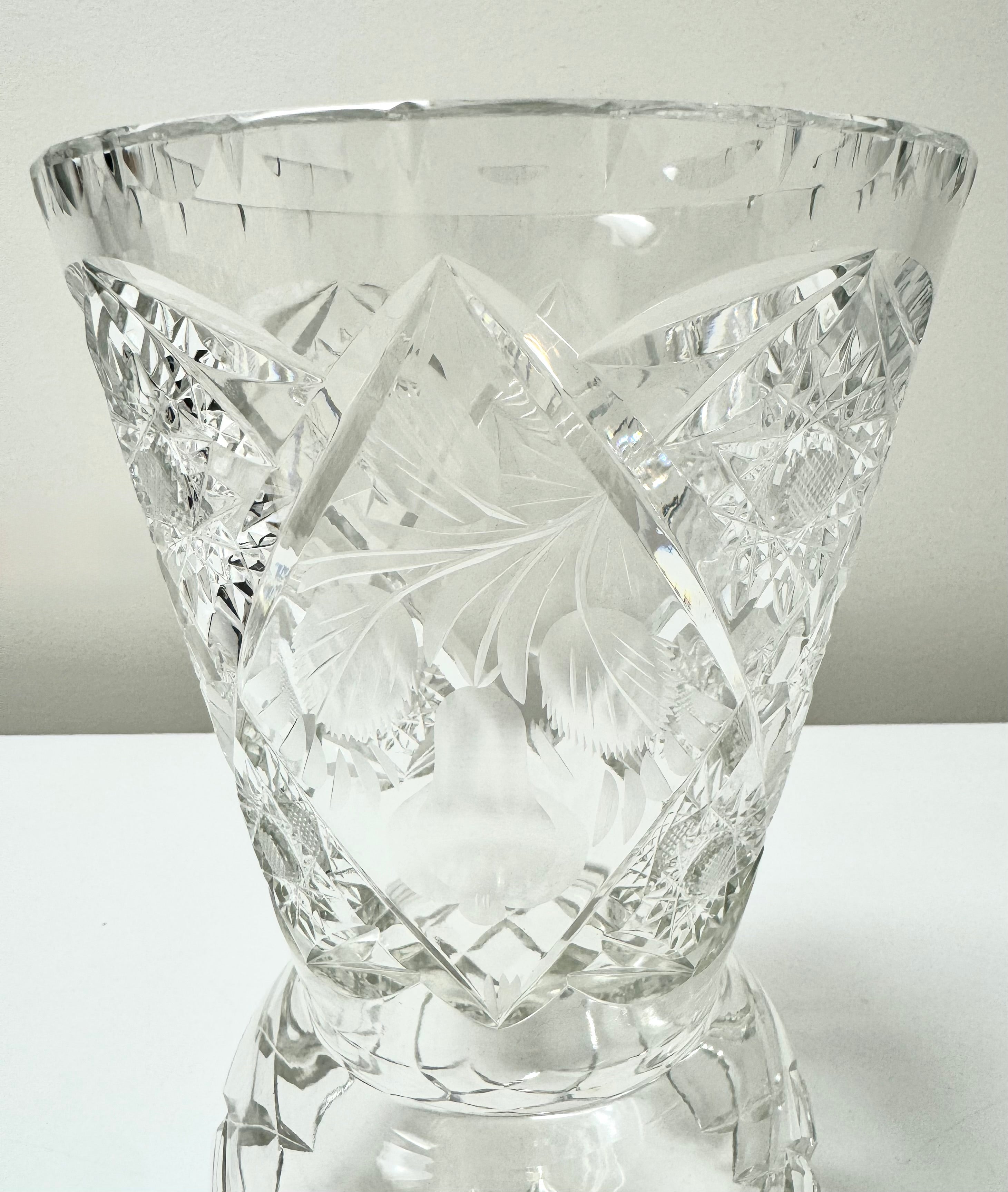 Vintage Cut Crystal Vase