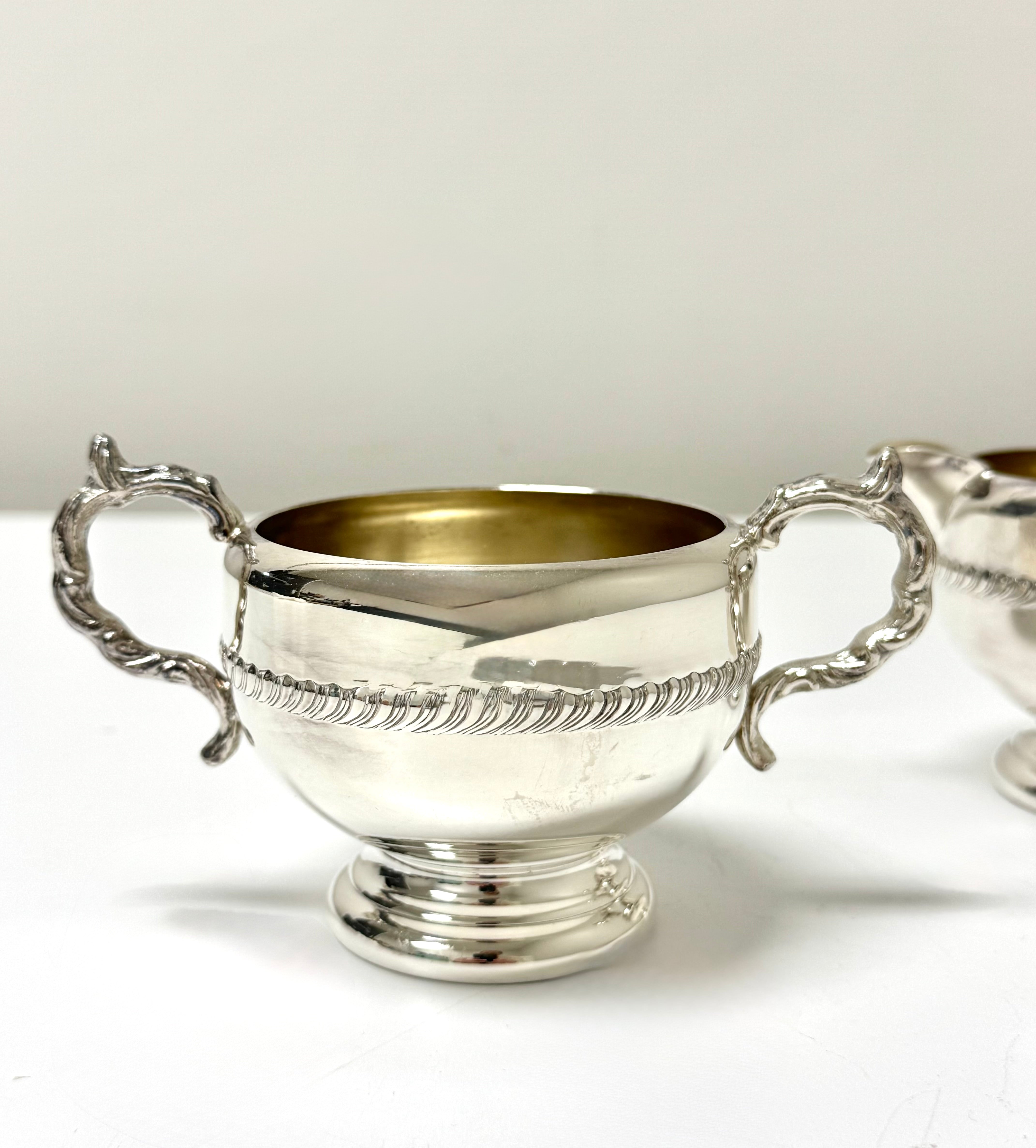 Vintage Silverplate Cream & Sugar