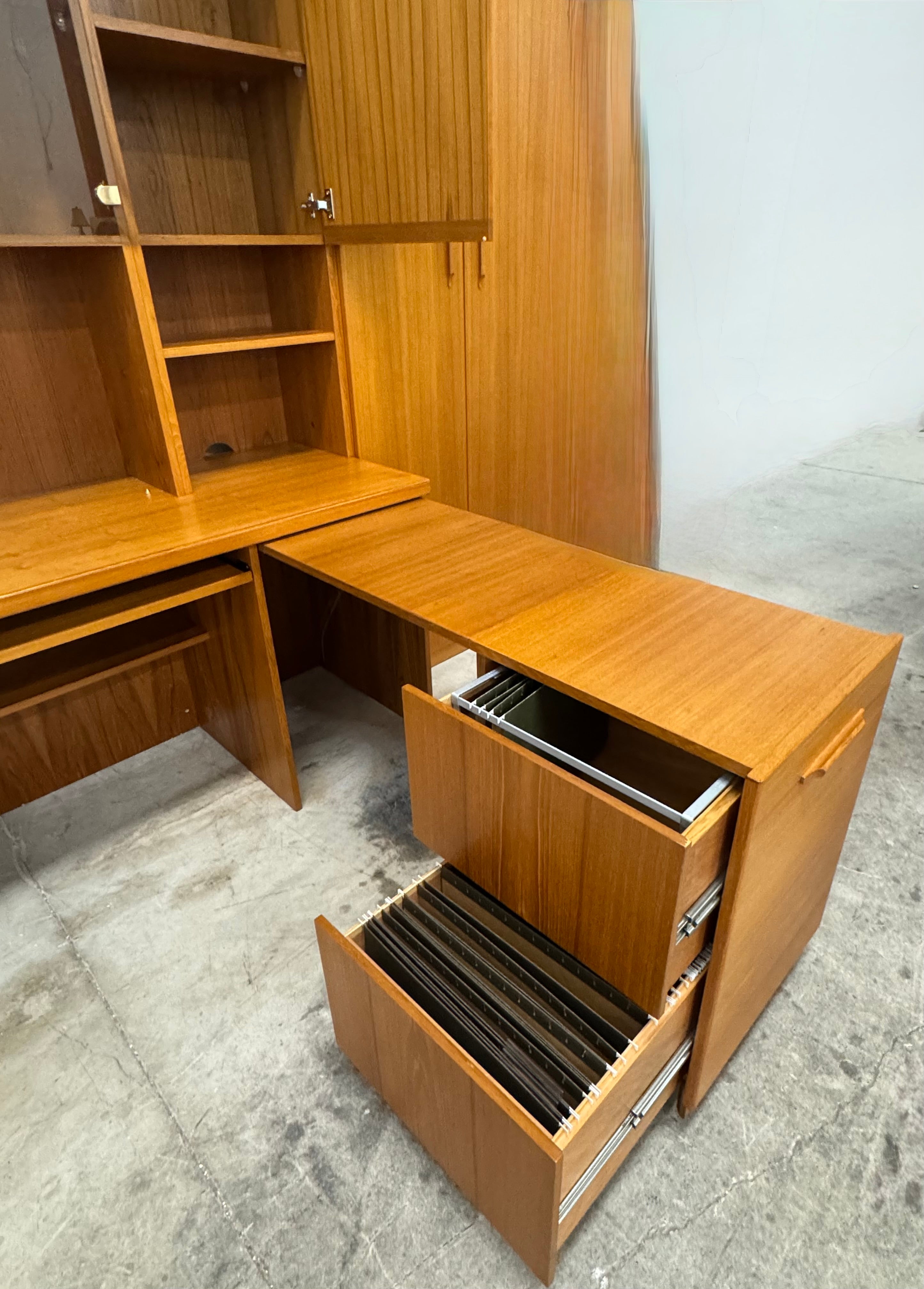 Vintage MCM Teak Office System