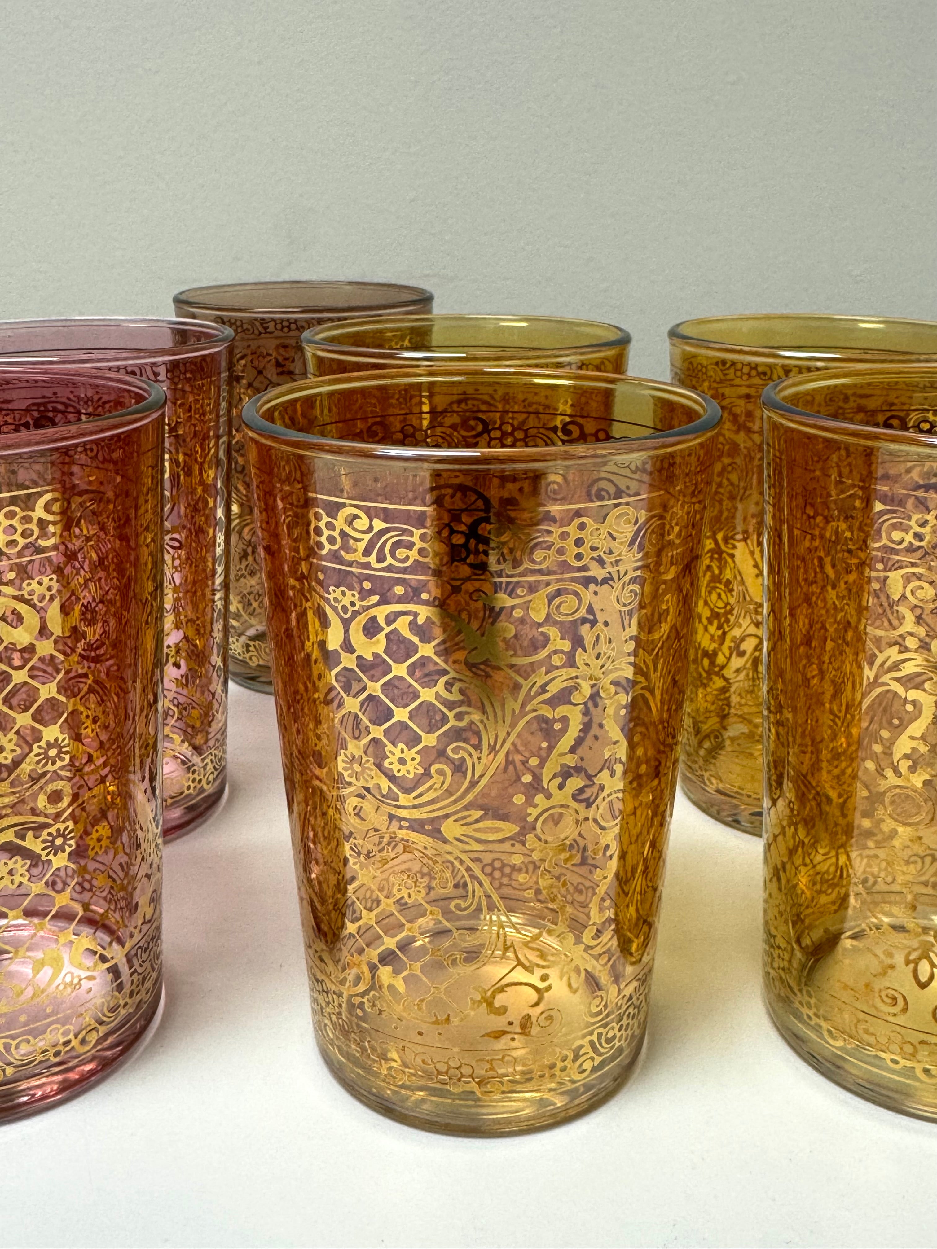 COLLEZIONE TIMON Hand-painted Glasses Set of 9