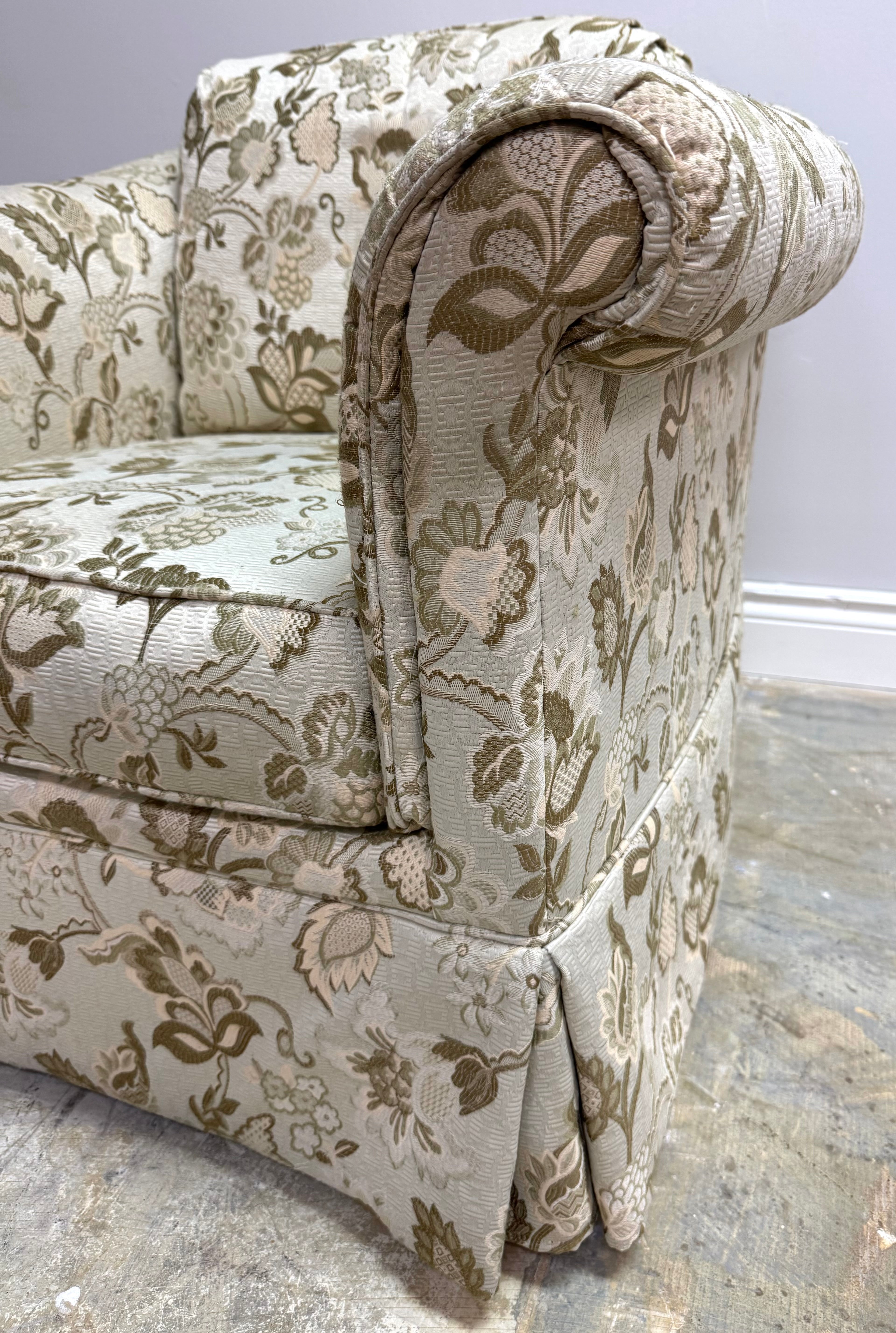 SKLAR PEPPLER Green Damask Chair