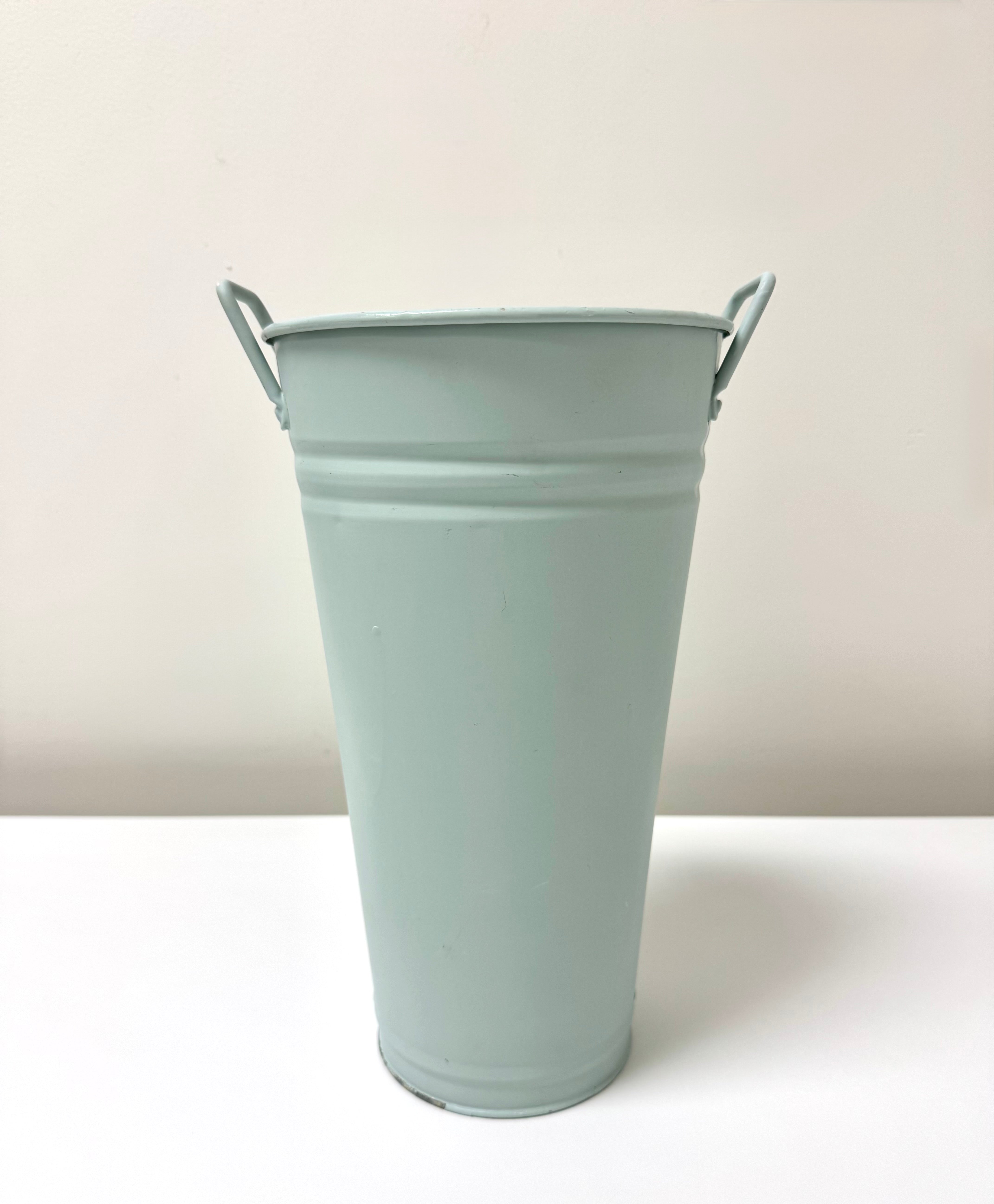 Robin's Egg Blue Flower Bucket