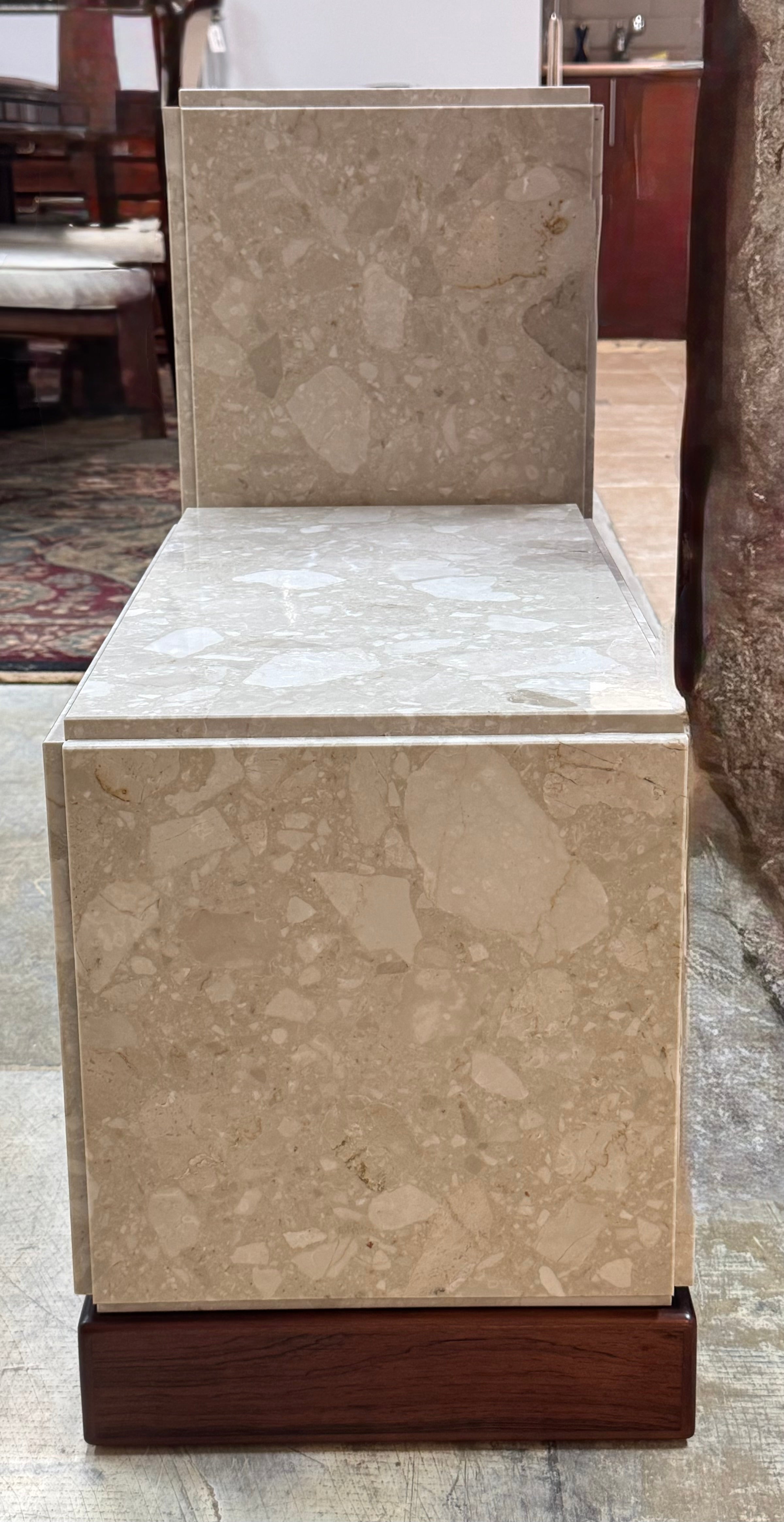 Beige Travertine Accent Cubes