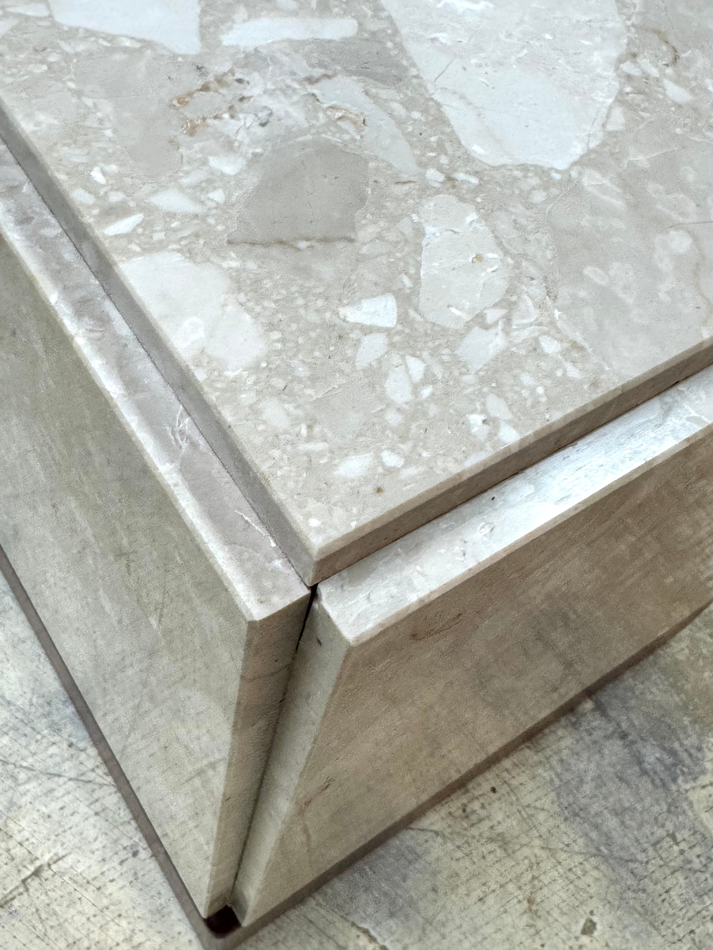 Beige Travertine Accent Cubes