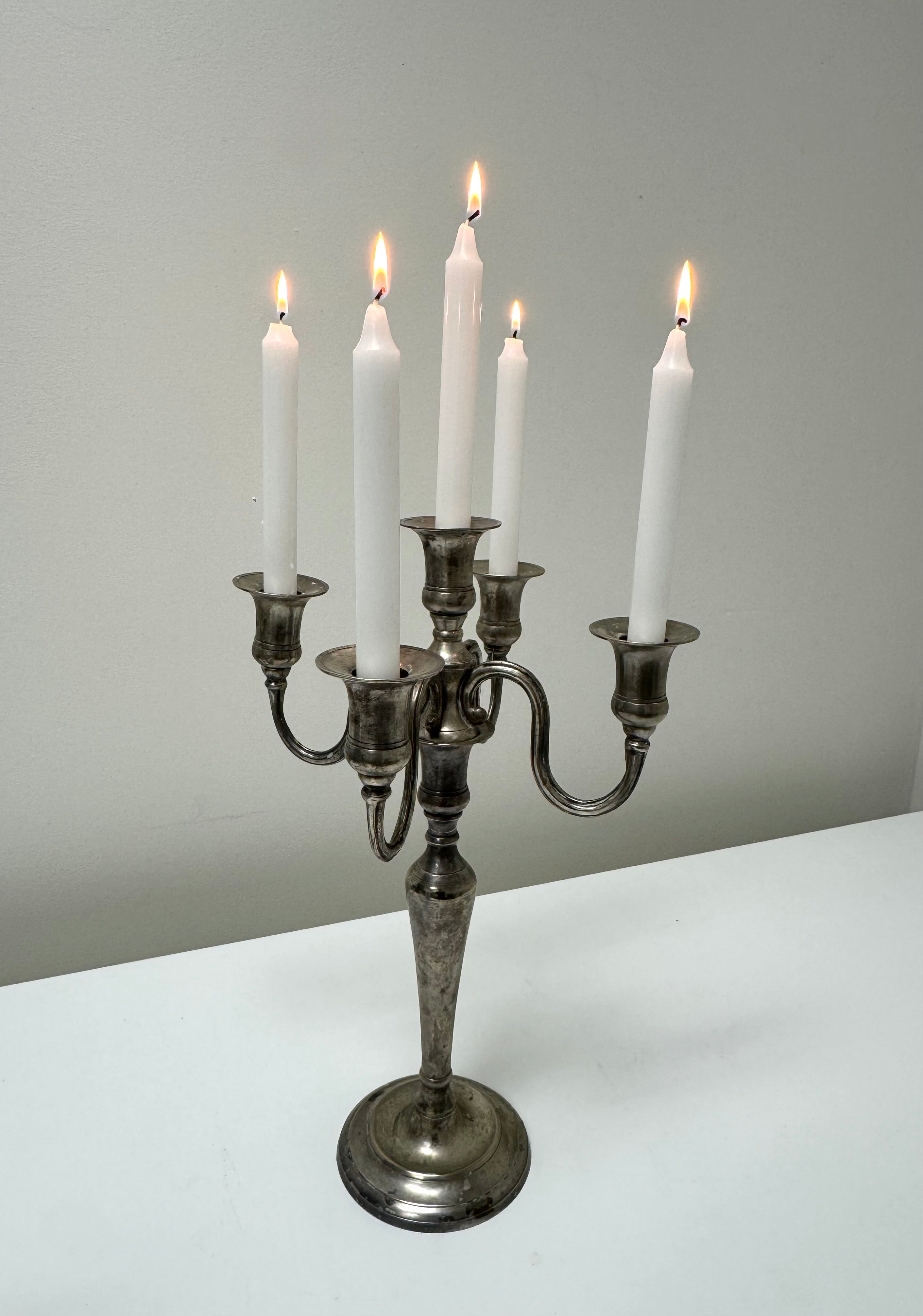 GODINGER 'Butler's Collection' Solid Pewter Candelabra