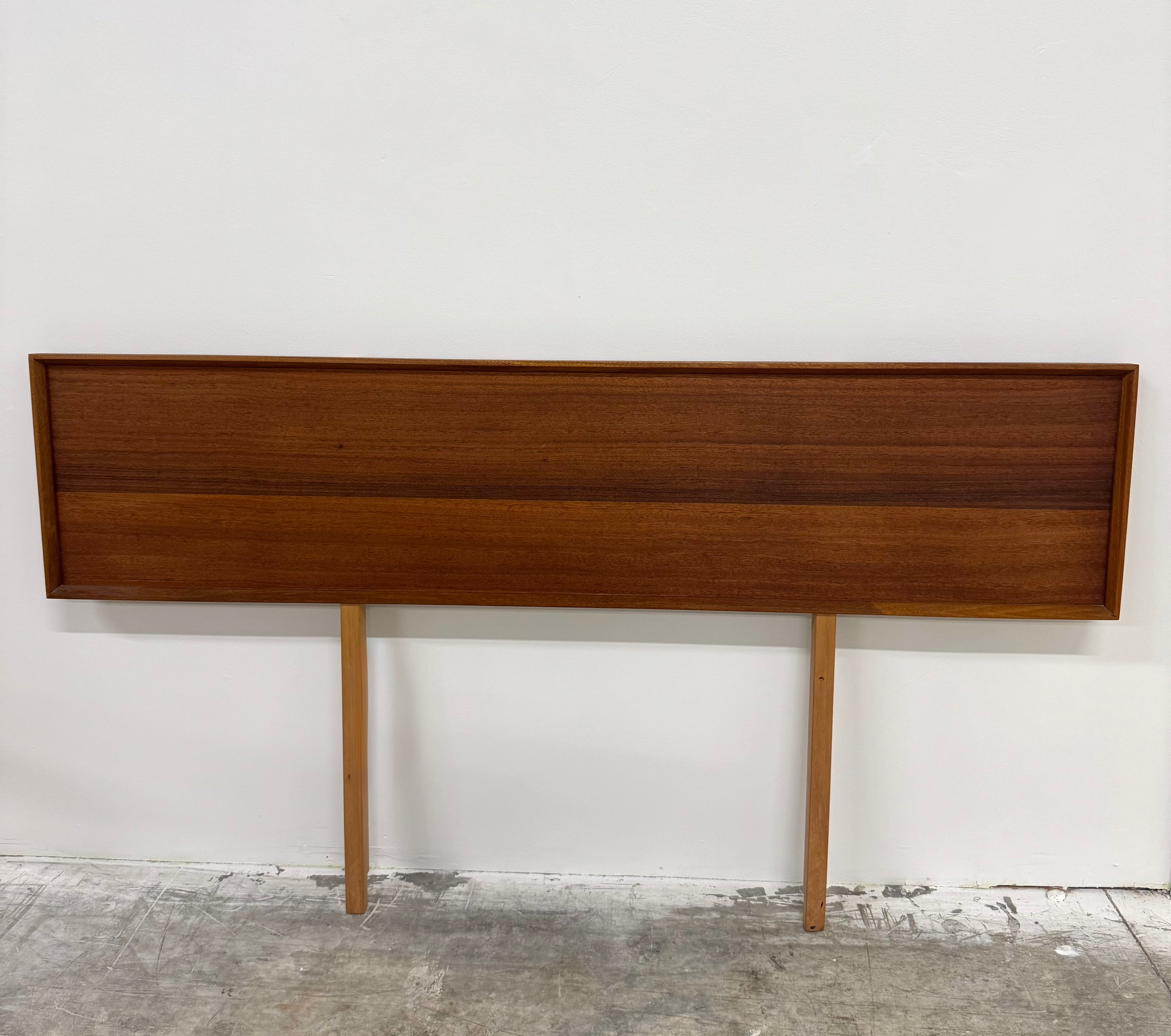 Vintage MCM Solid Teak 74" Headboard