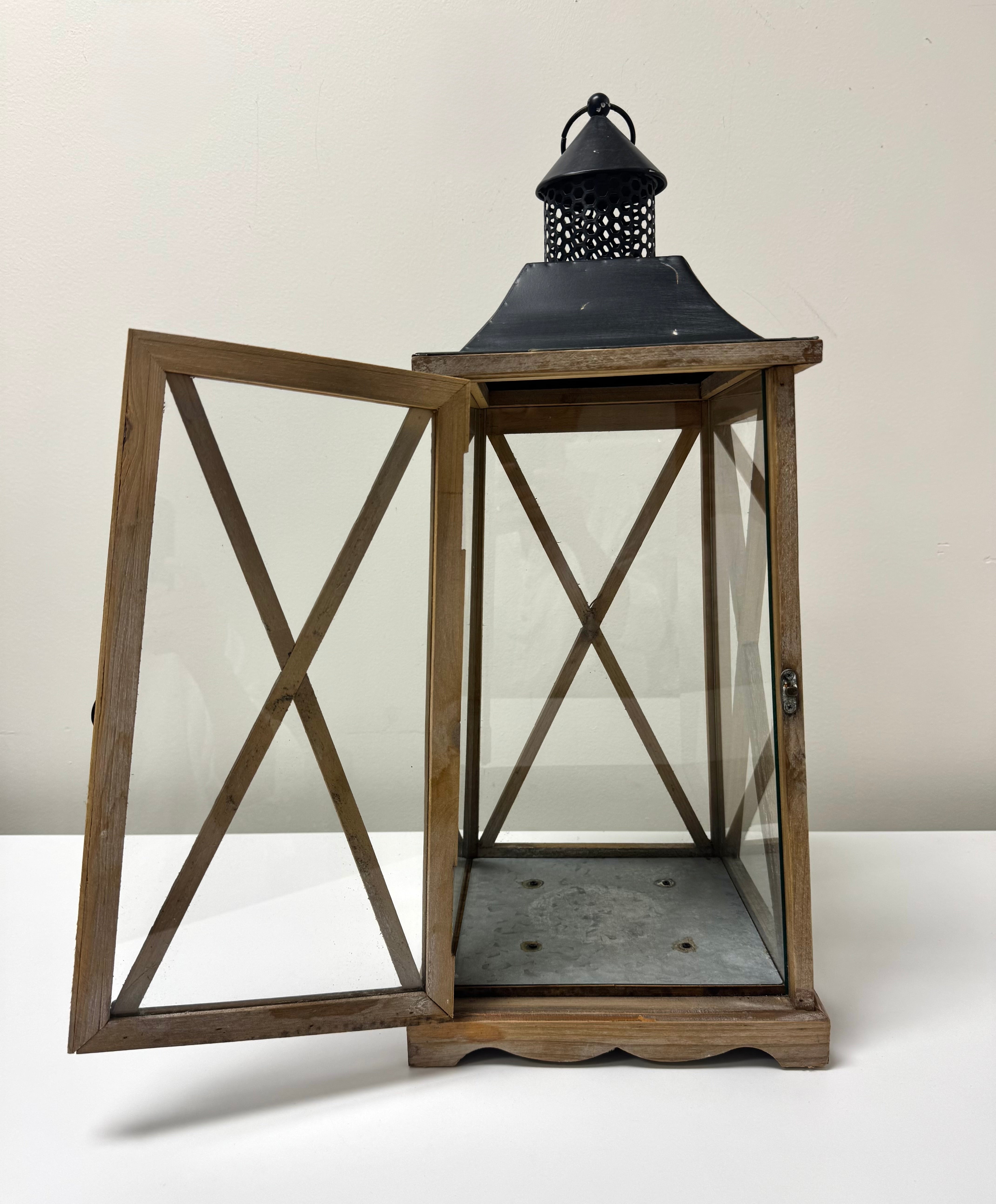 Natural Wood Lantern