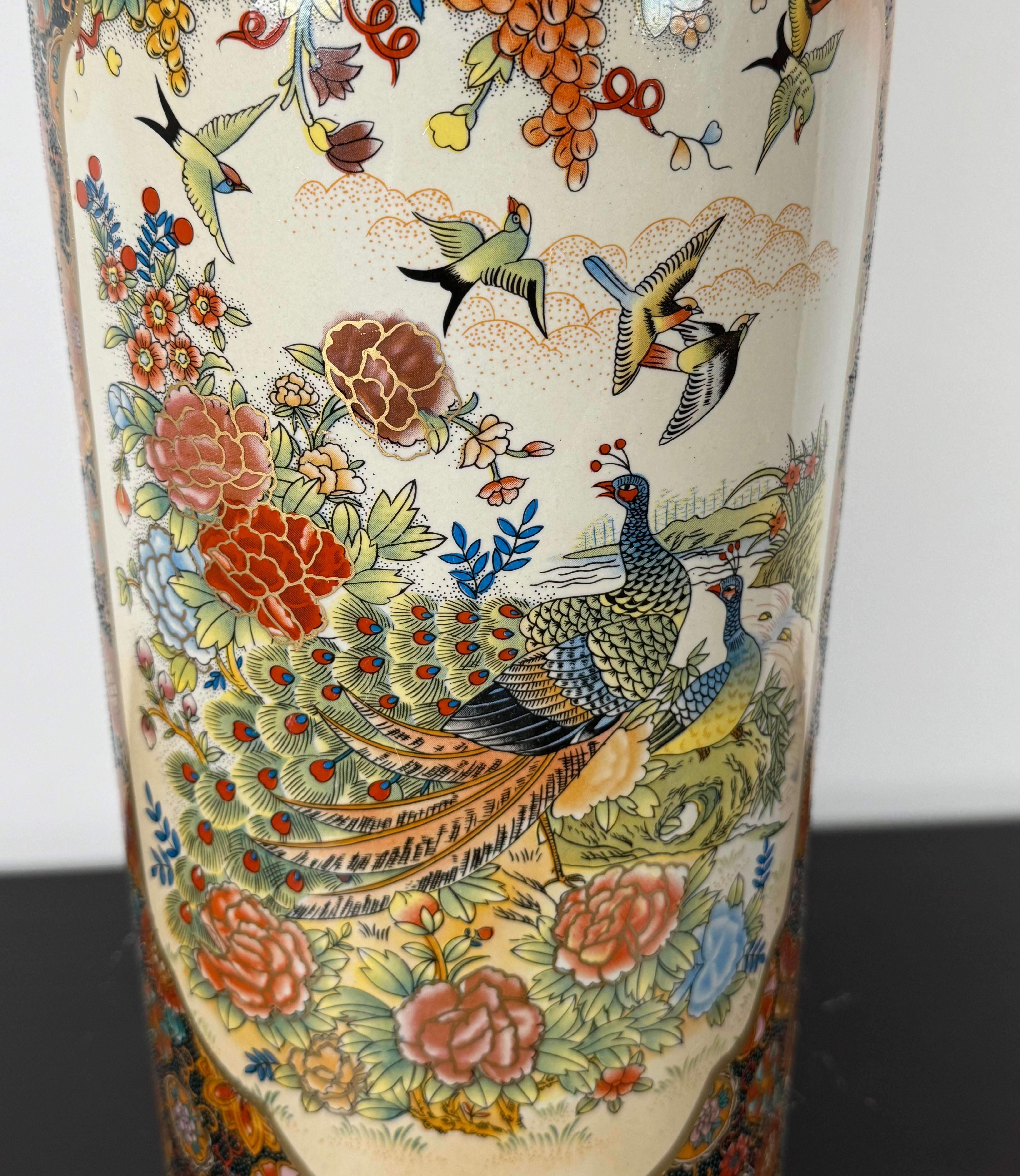 Vintage Satsuma Style Umbrella Stand