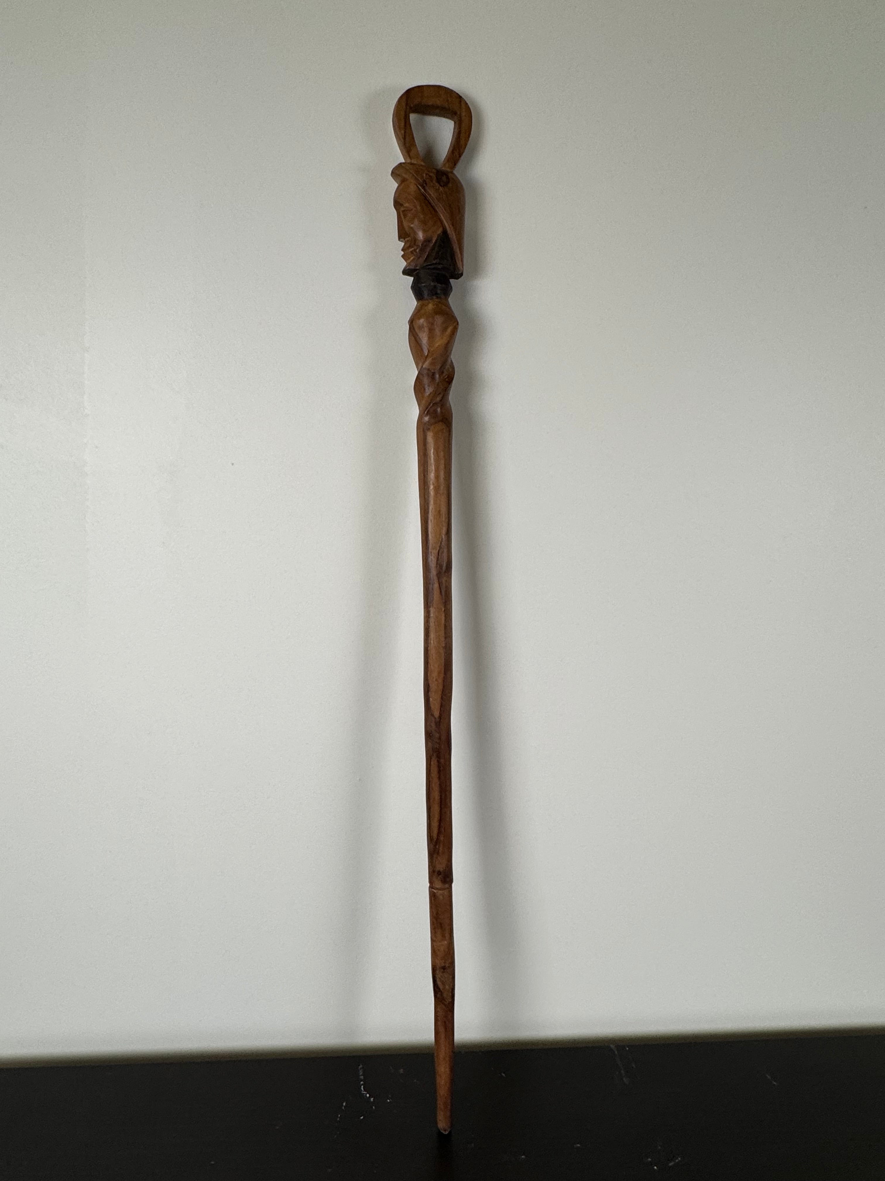 Vintage Hand-carved African Walking Stick