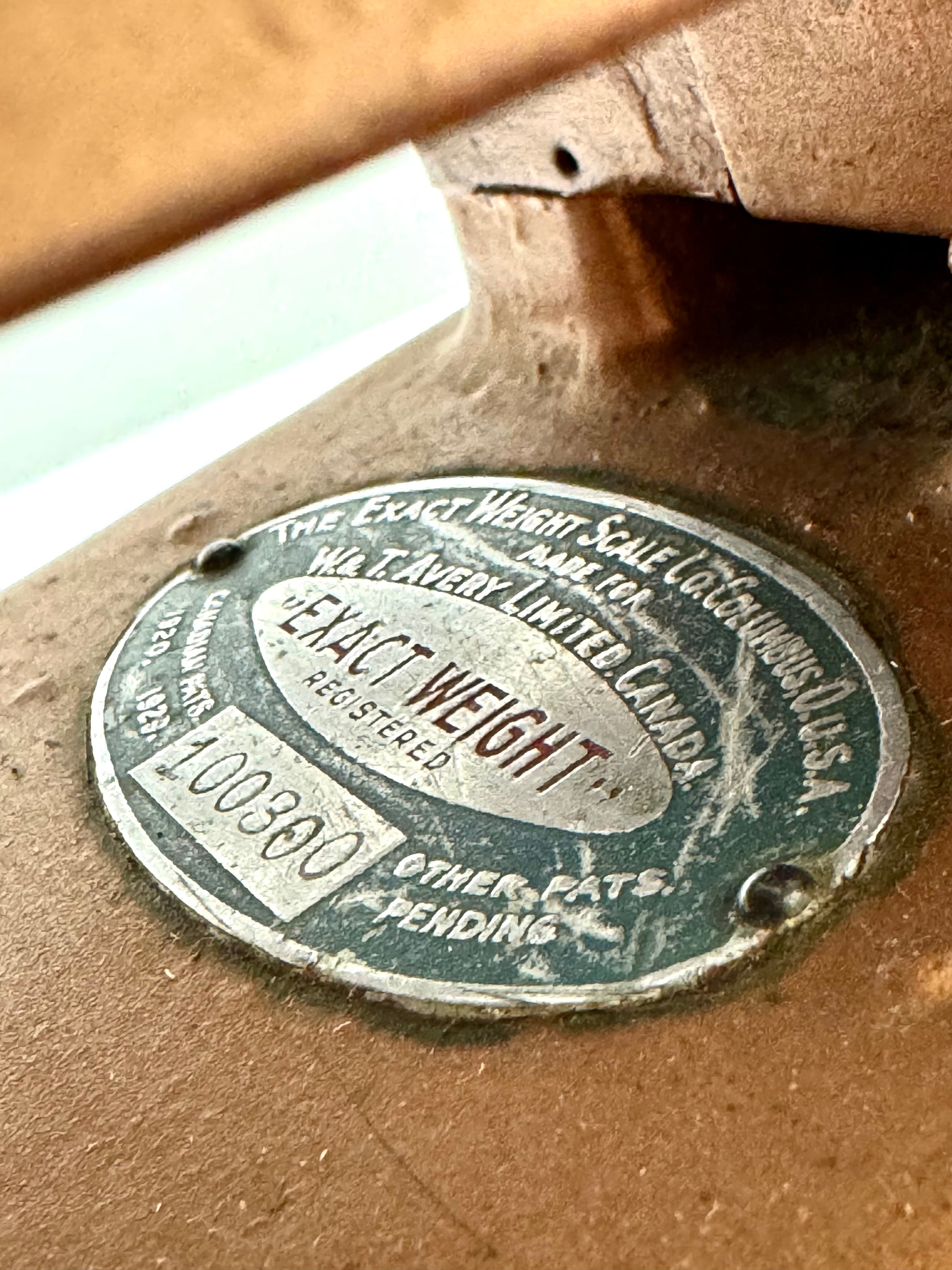 Antique EXACT WEIGHT Mercantile Scale