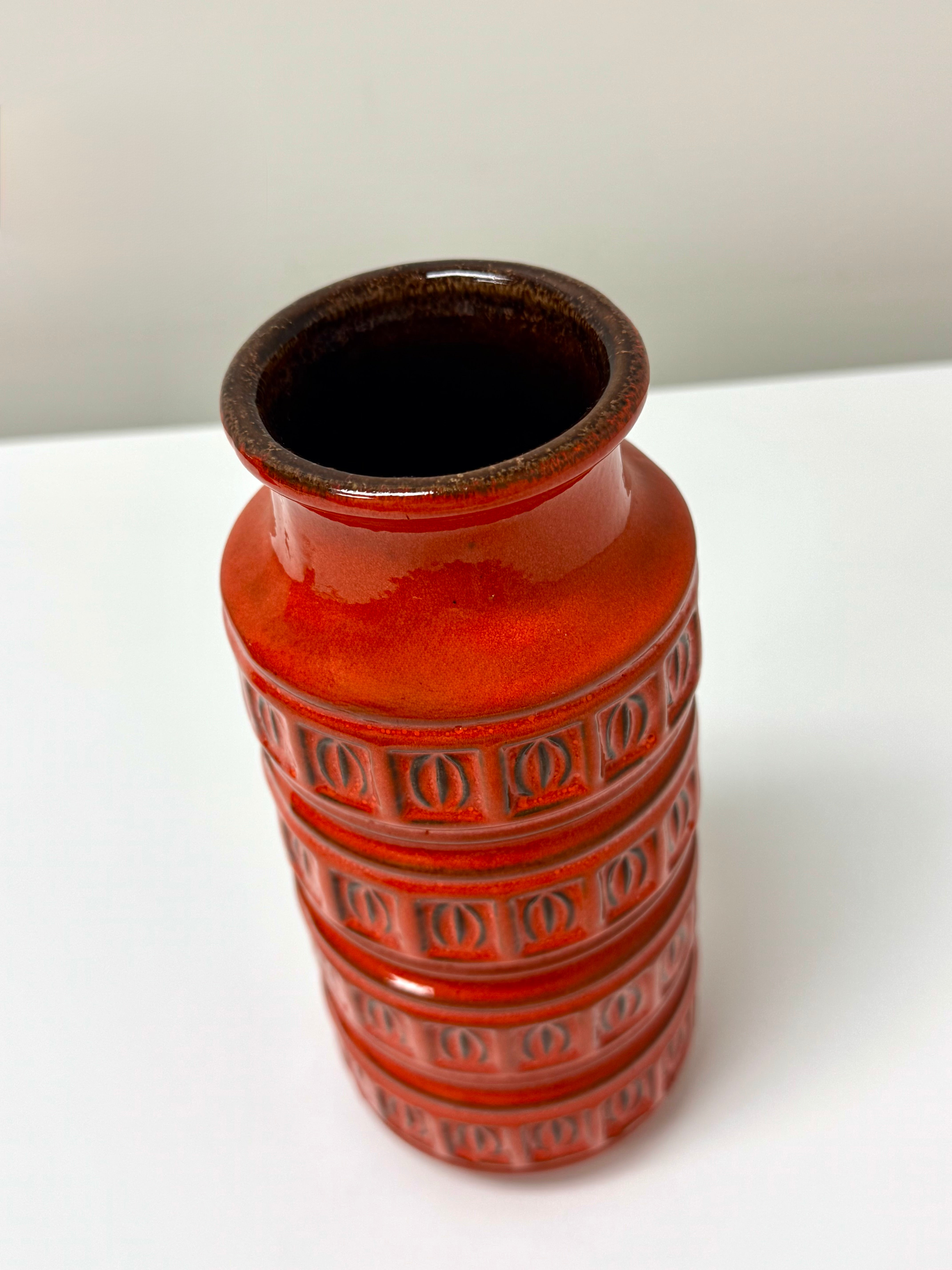 Vintage Burnt Orange 'Tundra 268-23' Vase