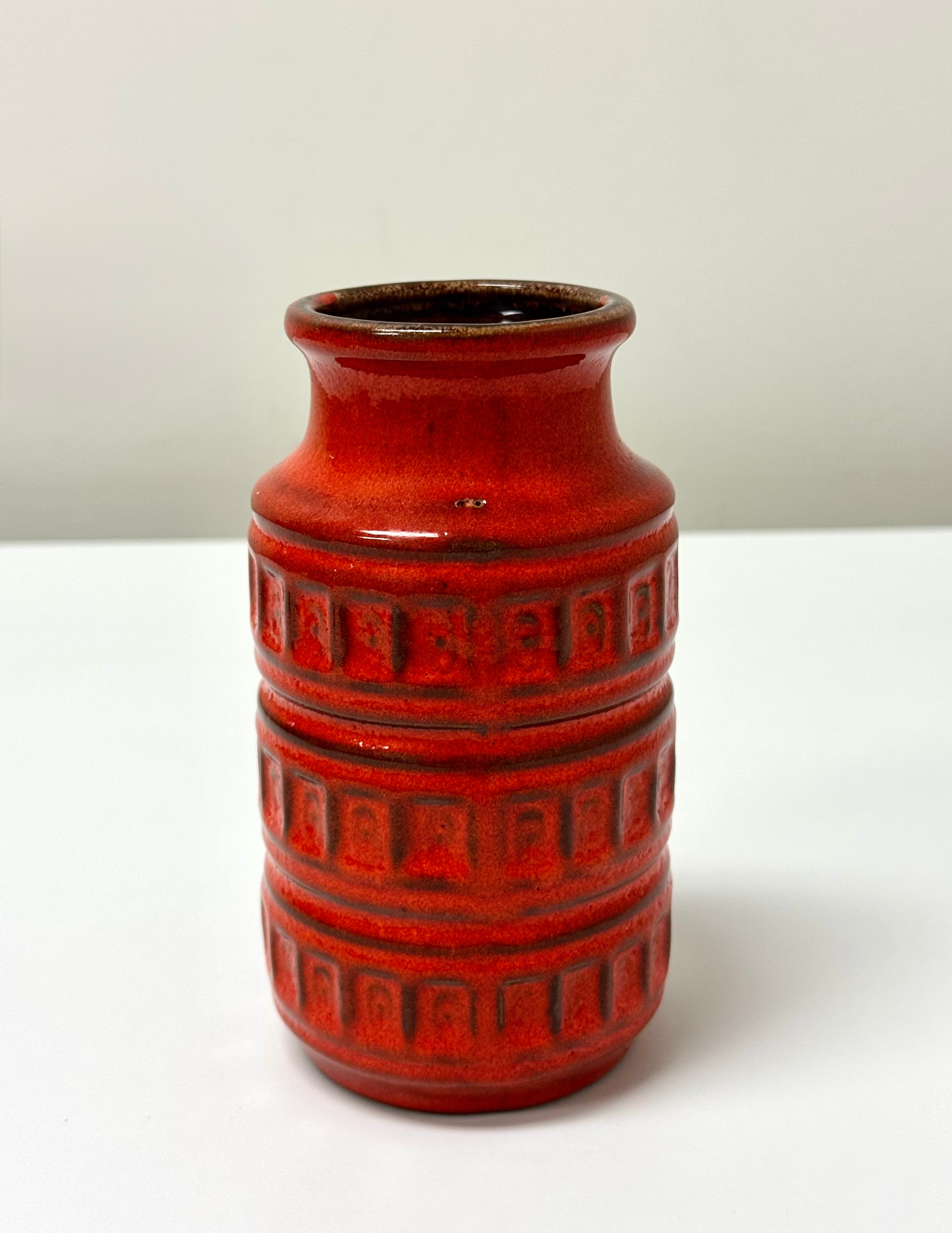 Vintage Burnt Orange 'Tundra 268-15' Vase