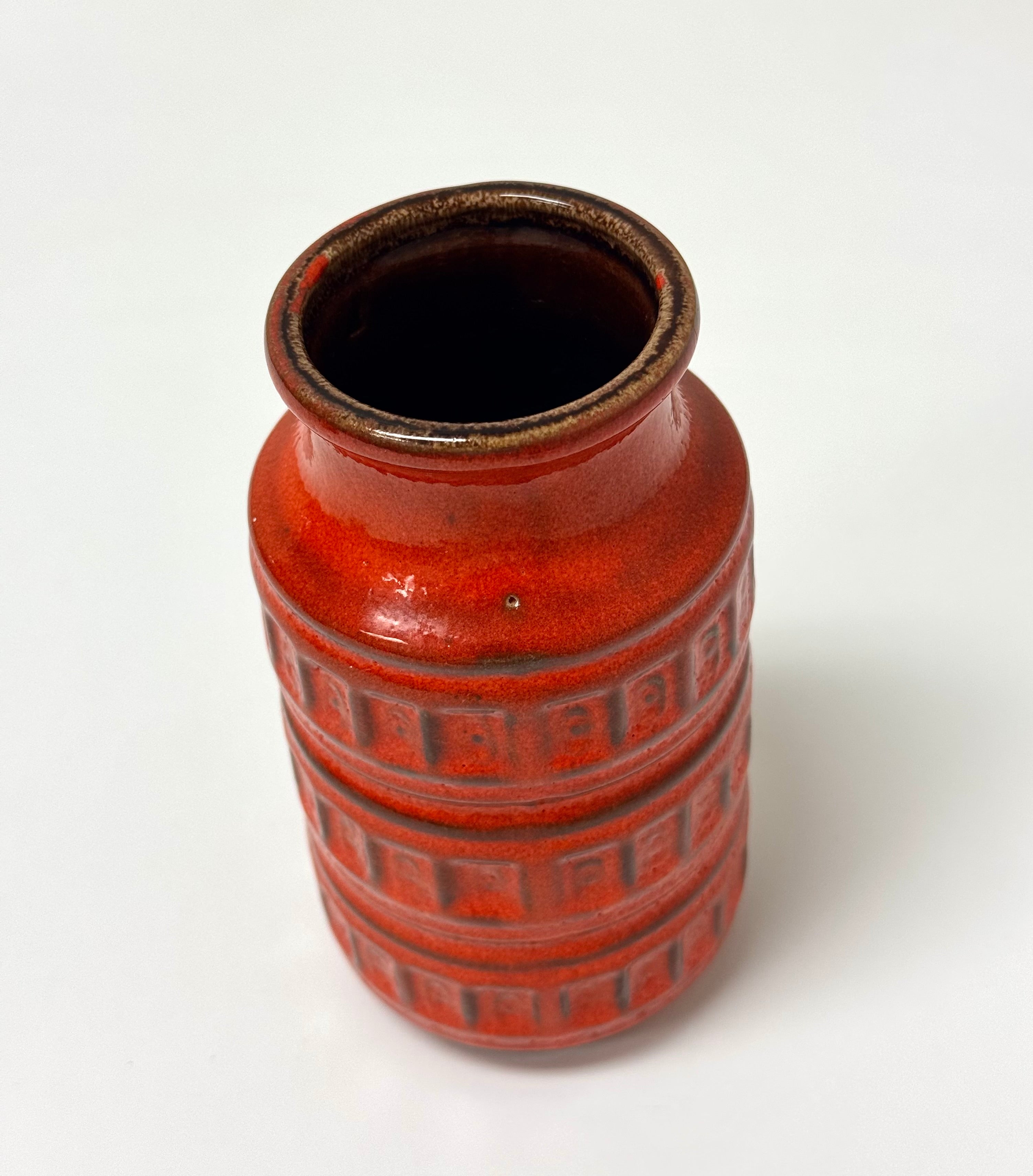 Vintage Burnt Orange 'Tundra 268-15' Vase