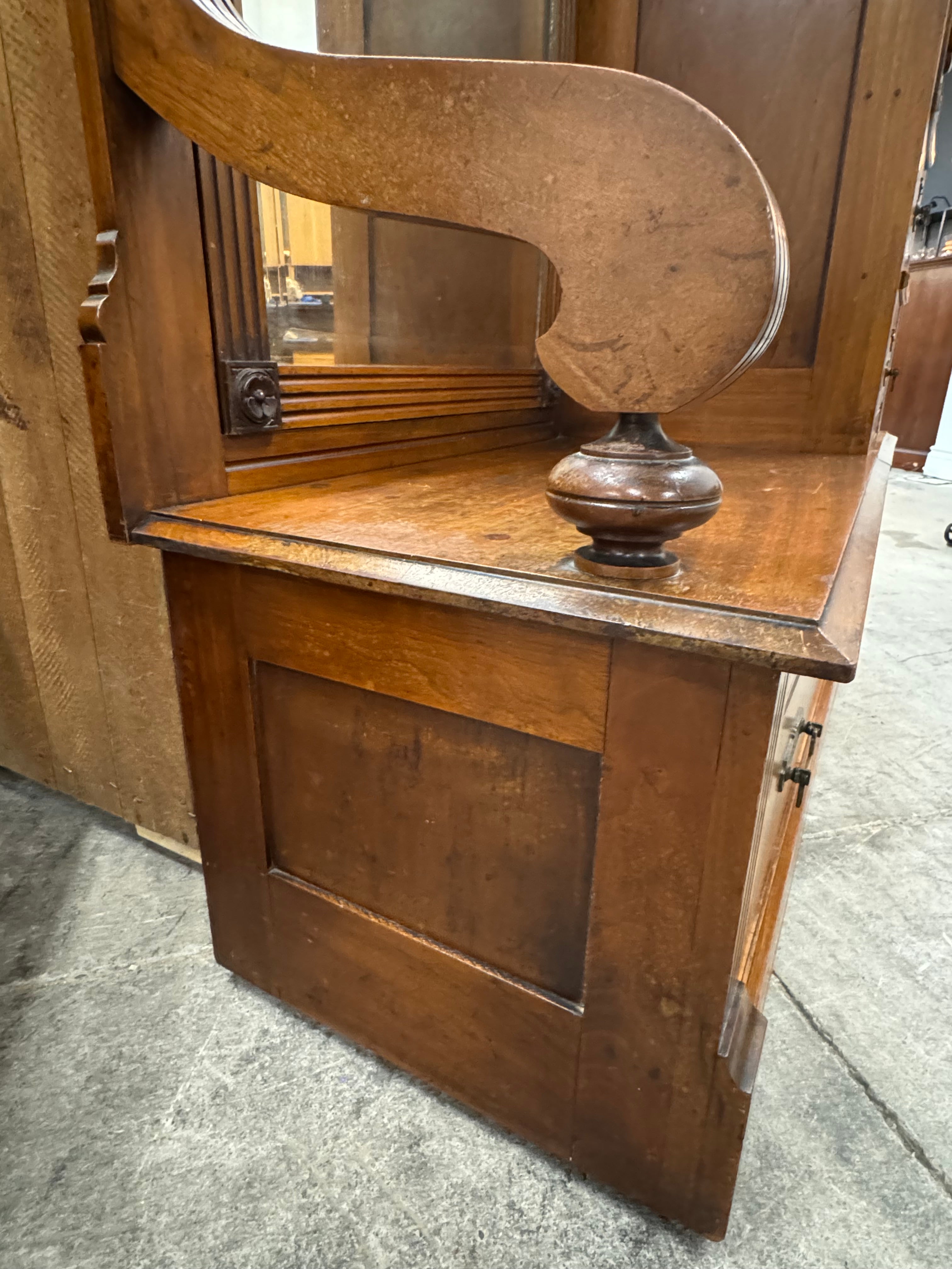 Antique Hall Stand with Mirror