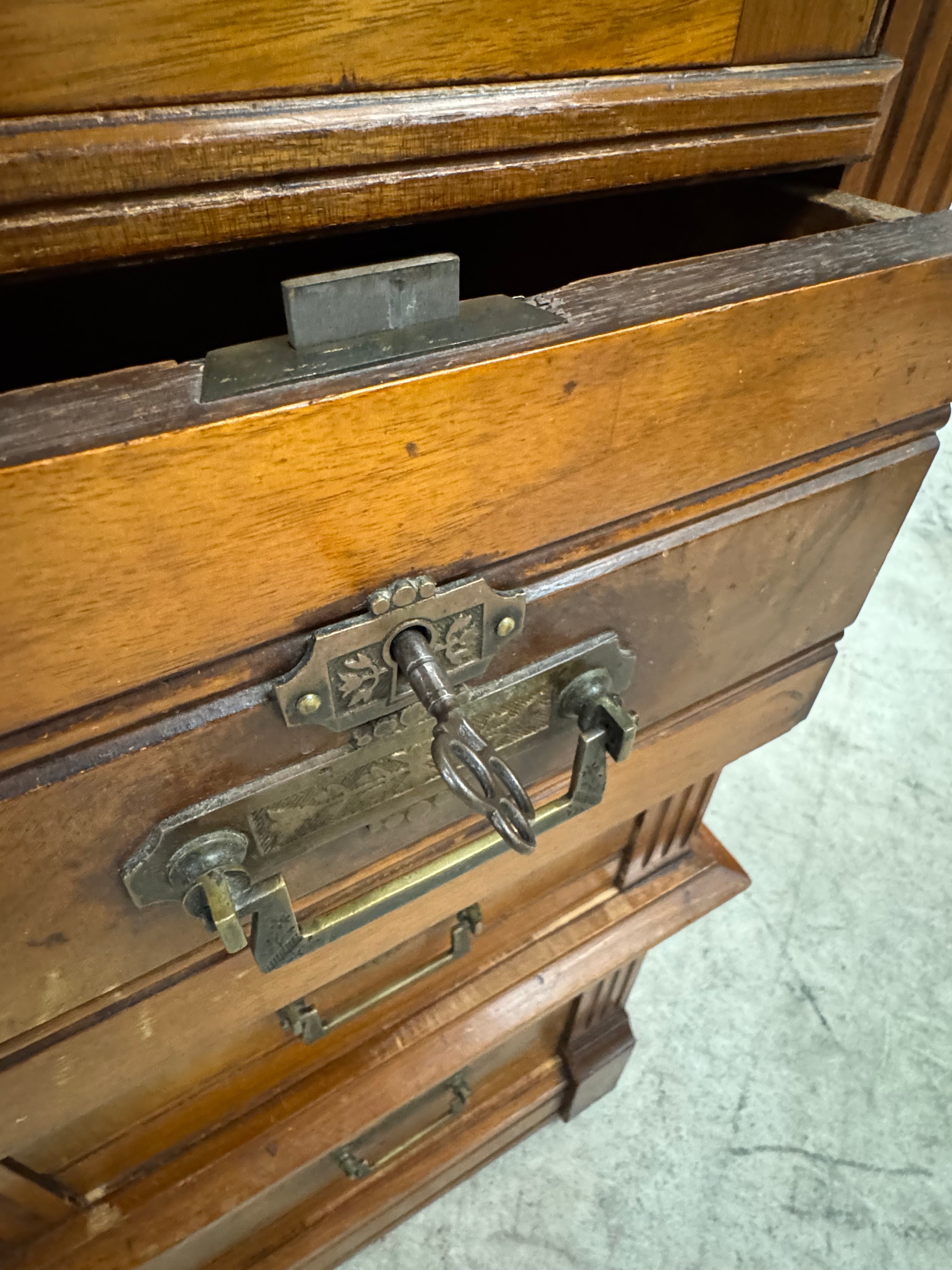 Antique Hall Stand with Mirror