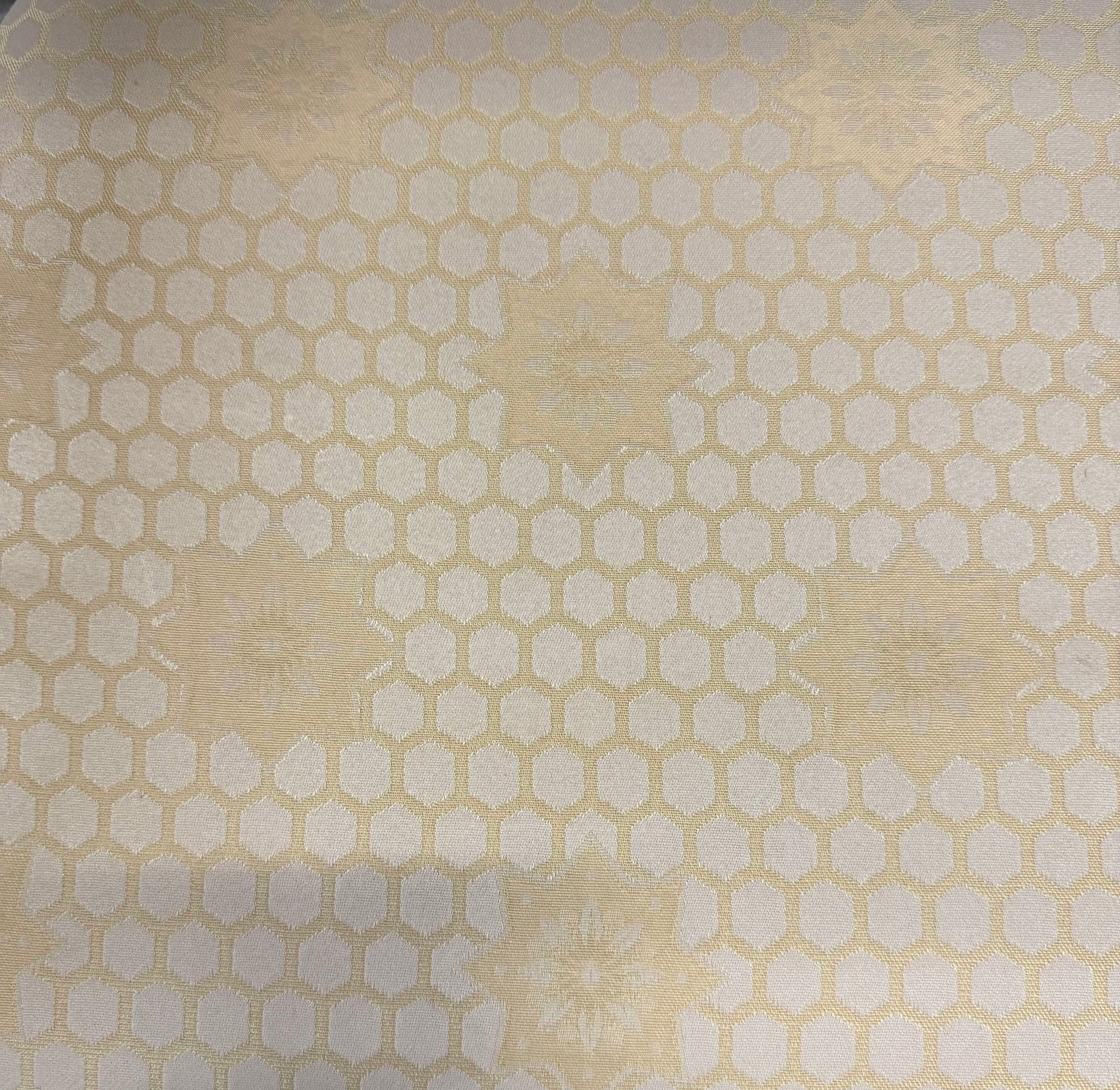 Golden Yellow Medallion Arm Chair