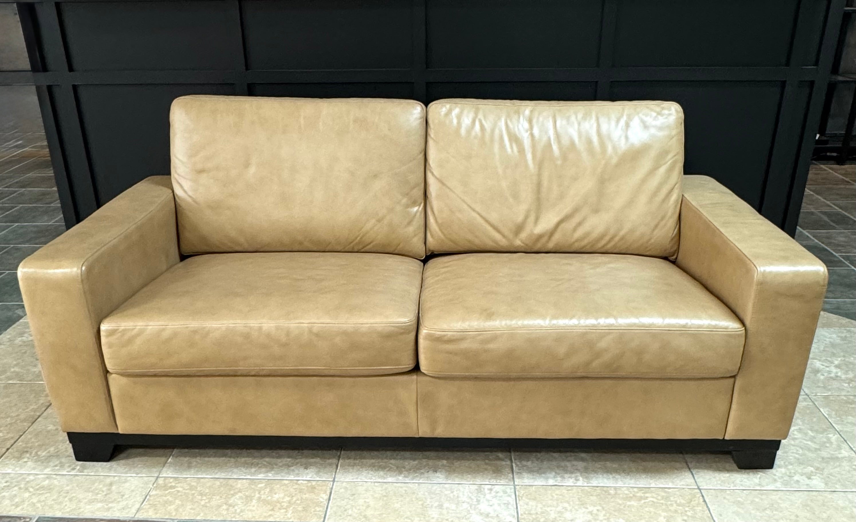 GUS MODERN Tan Leather 73" Sofa