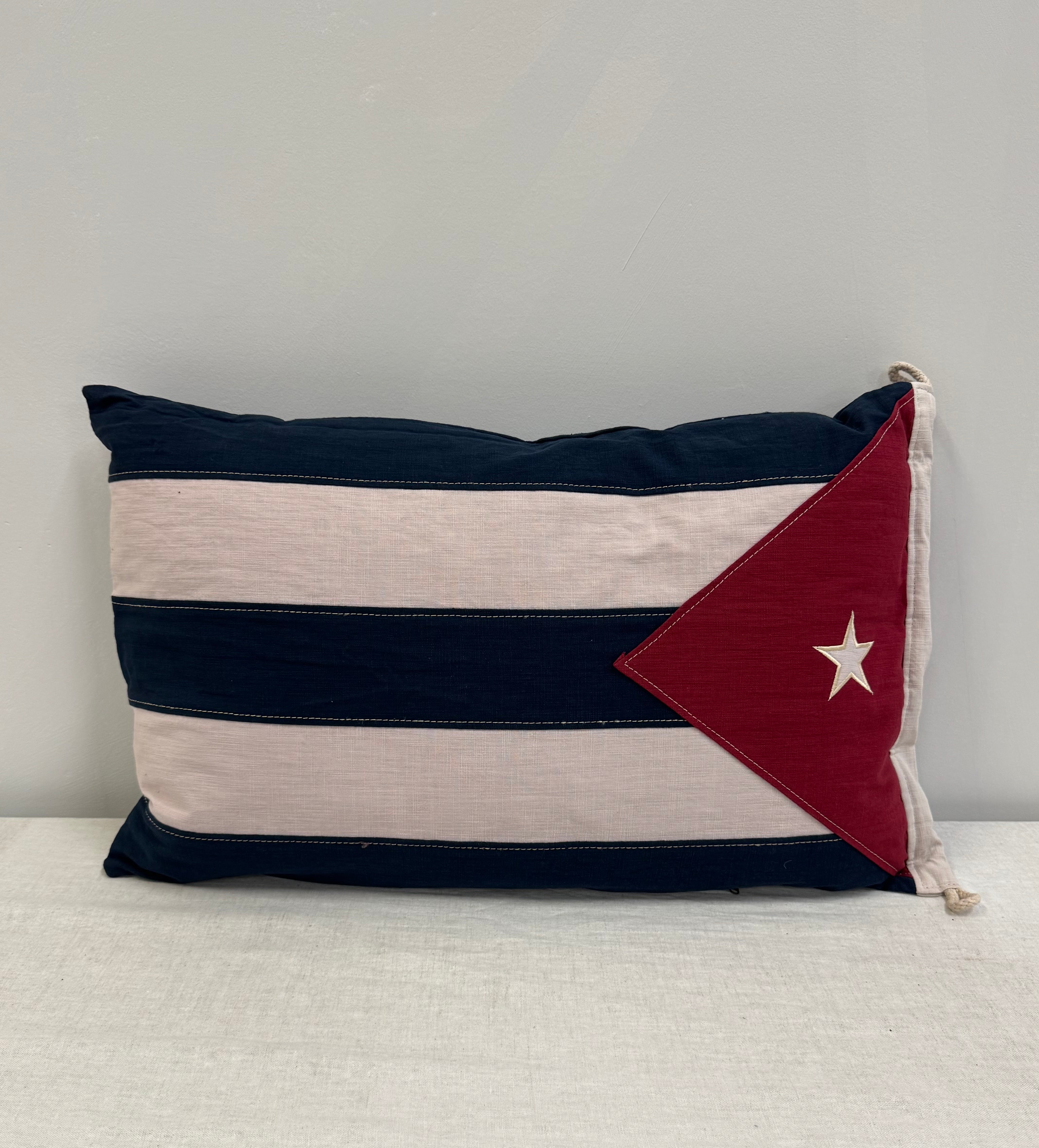 NEW! UPCOUNTRY Cuba Flag 27" x 17" Pillow