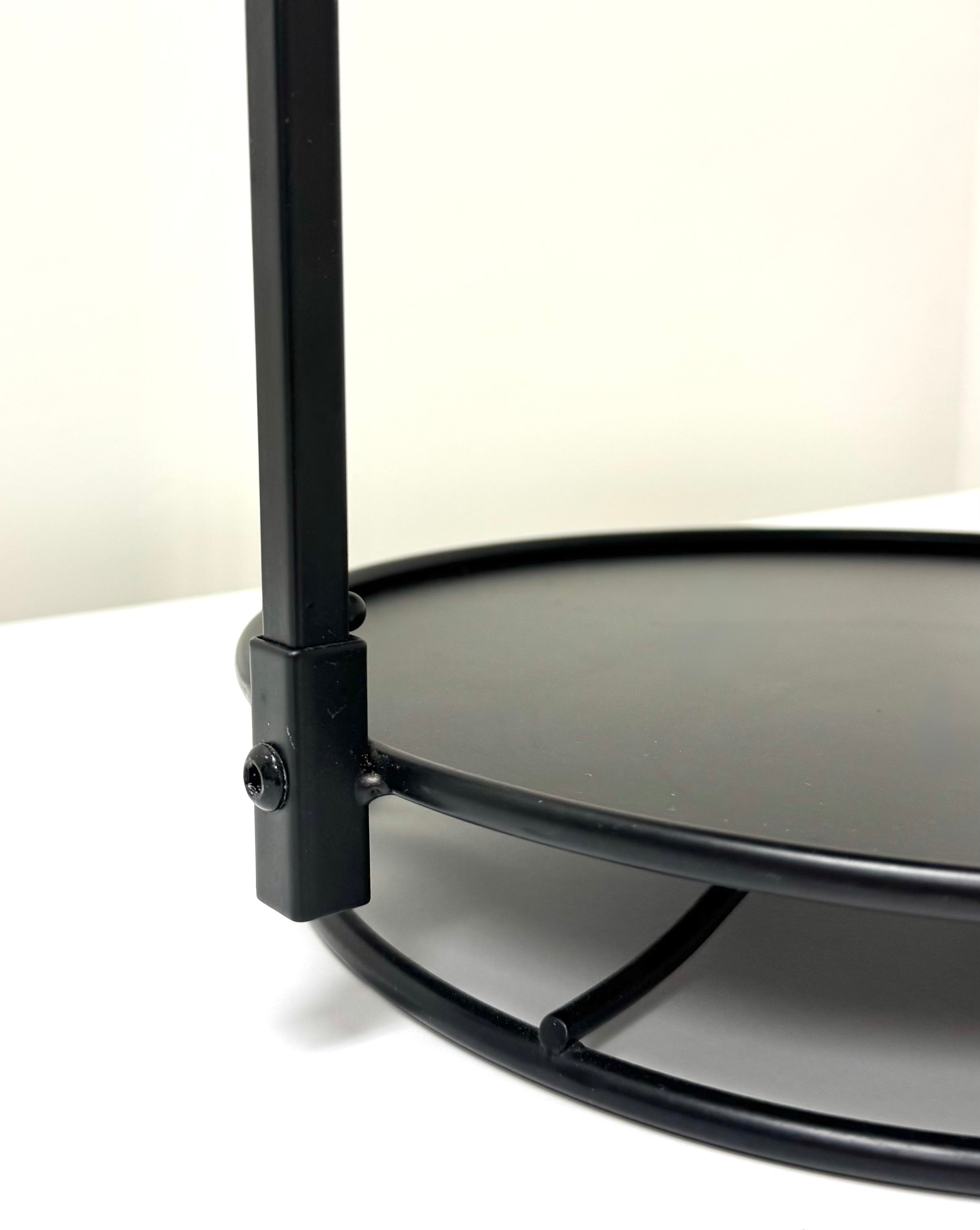 Black Two-tier Rotating Server