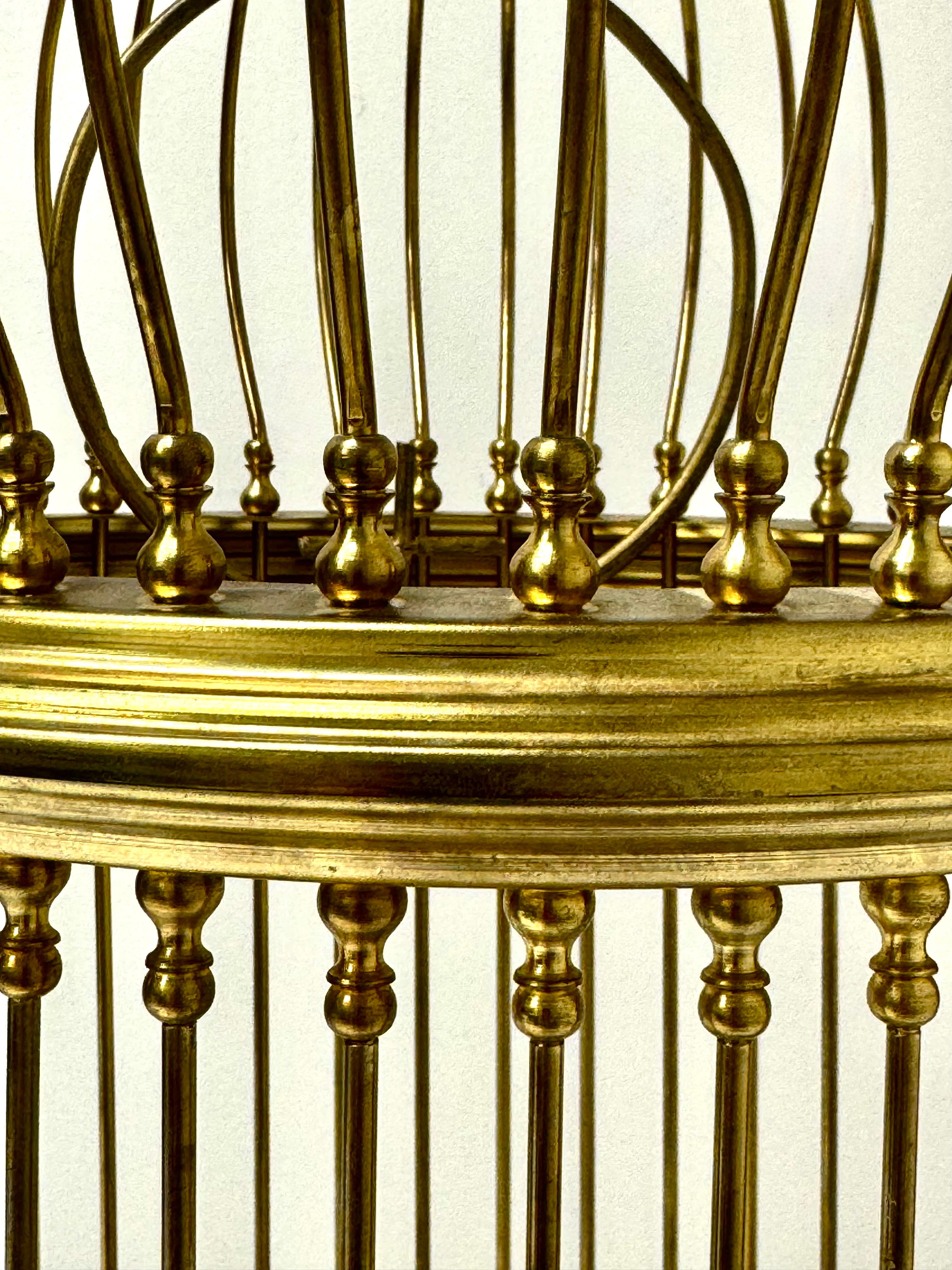 Vintage Brass Bird Cage