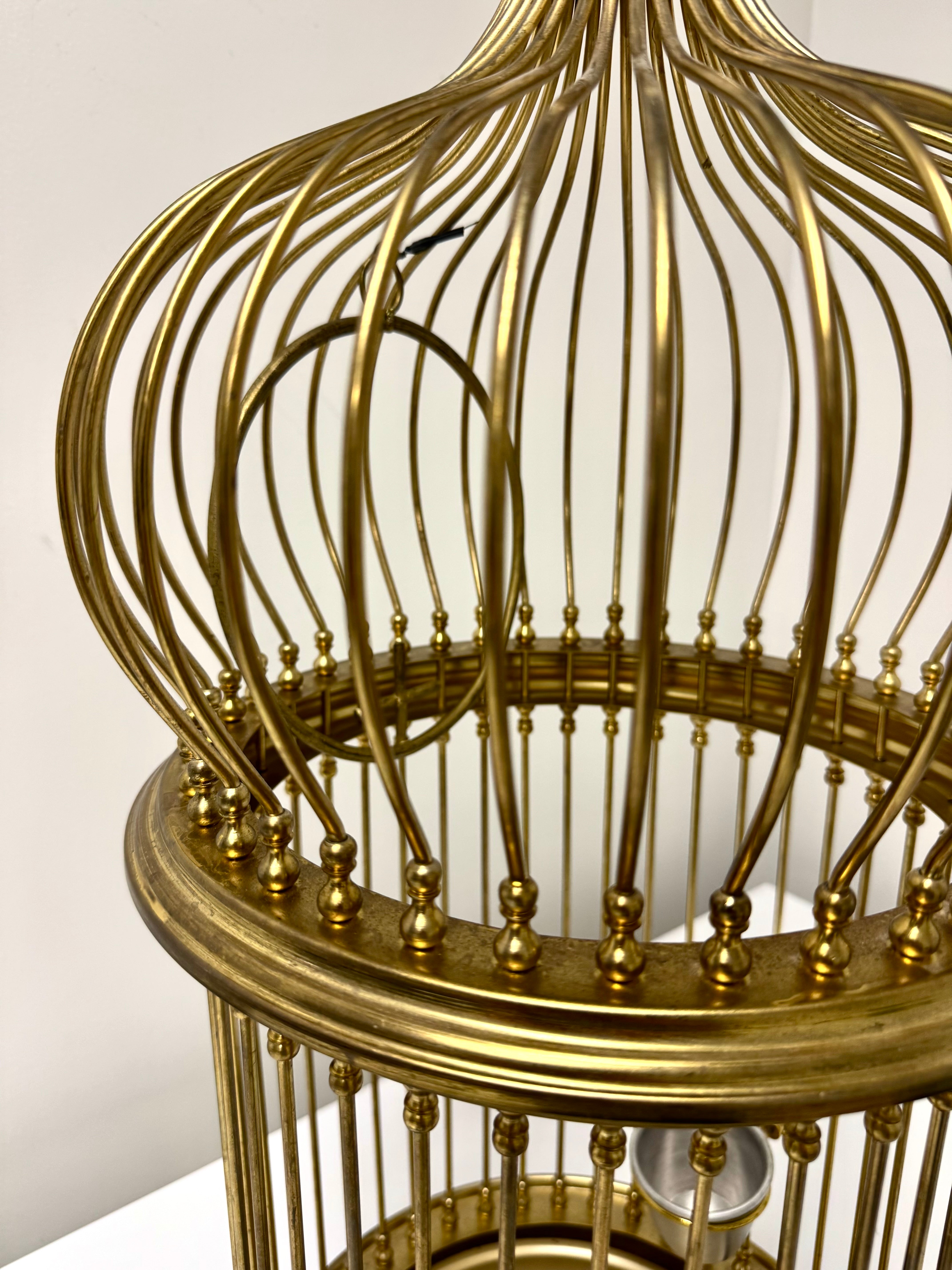 Vintage Brass Bird Cage