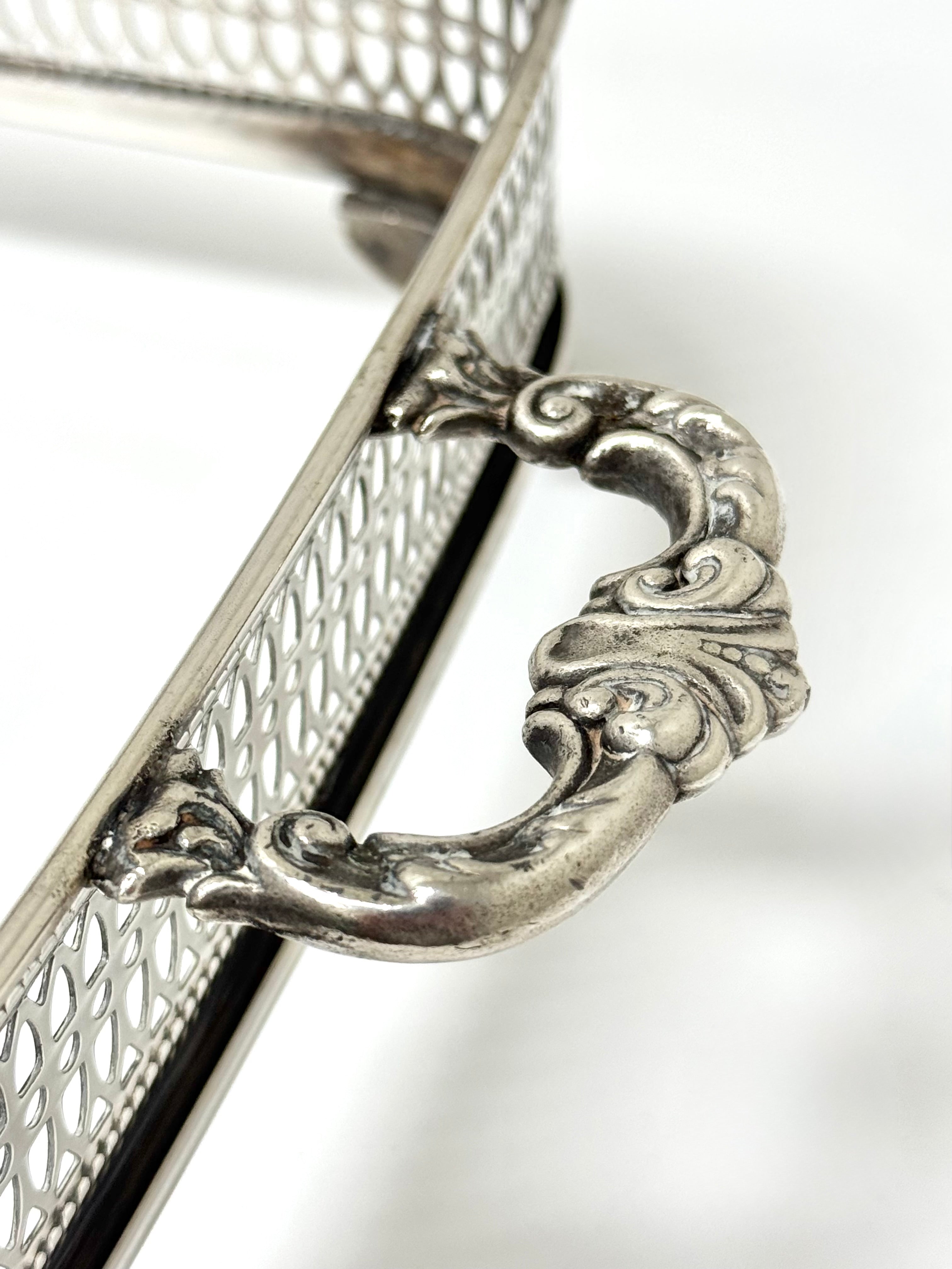 Vintage Silverplate Gallery Casserole Dish Holder