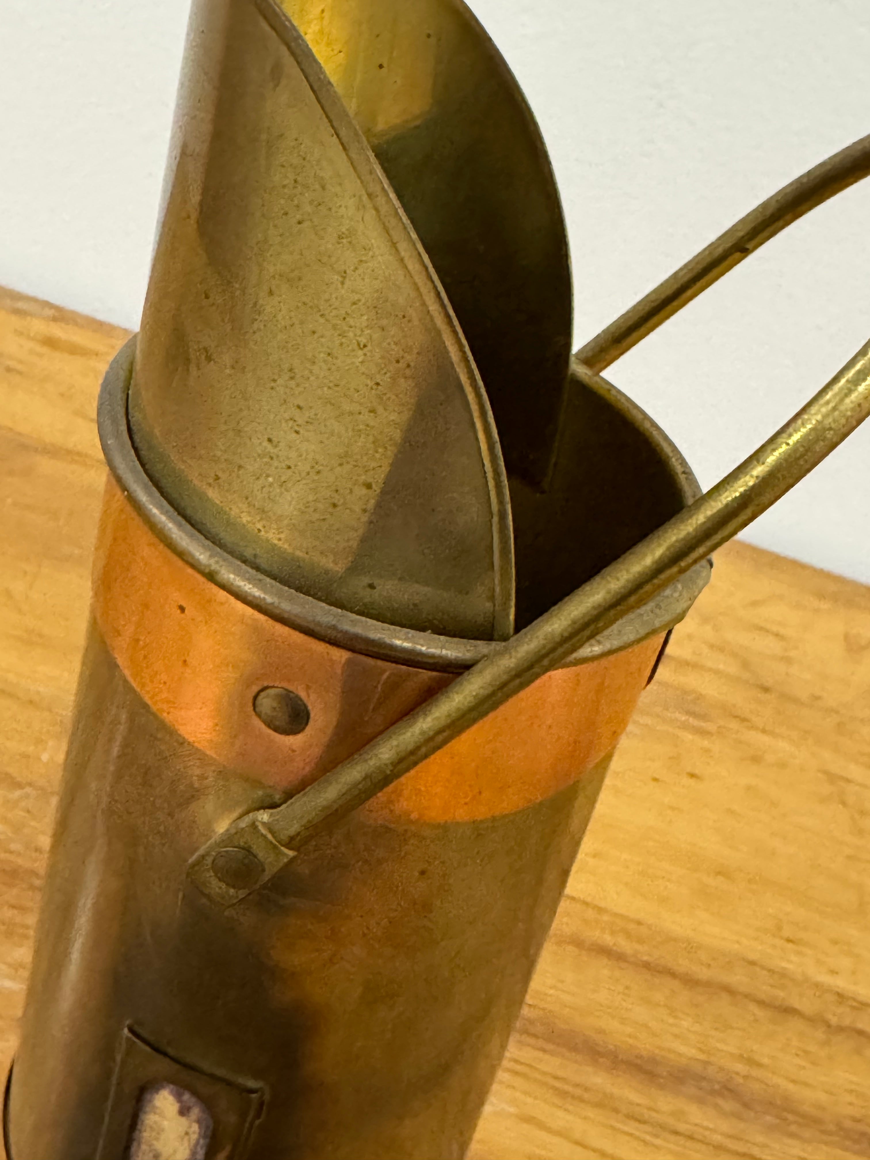 Brass & Copper Fireplace Matchsticks Holder