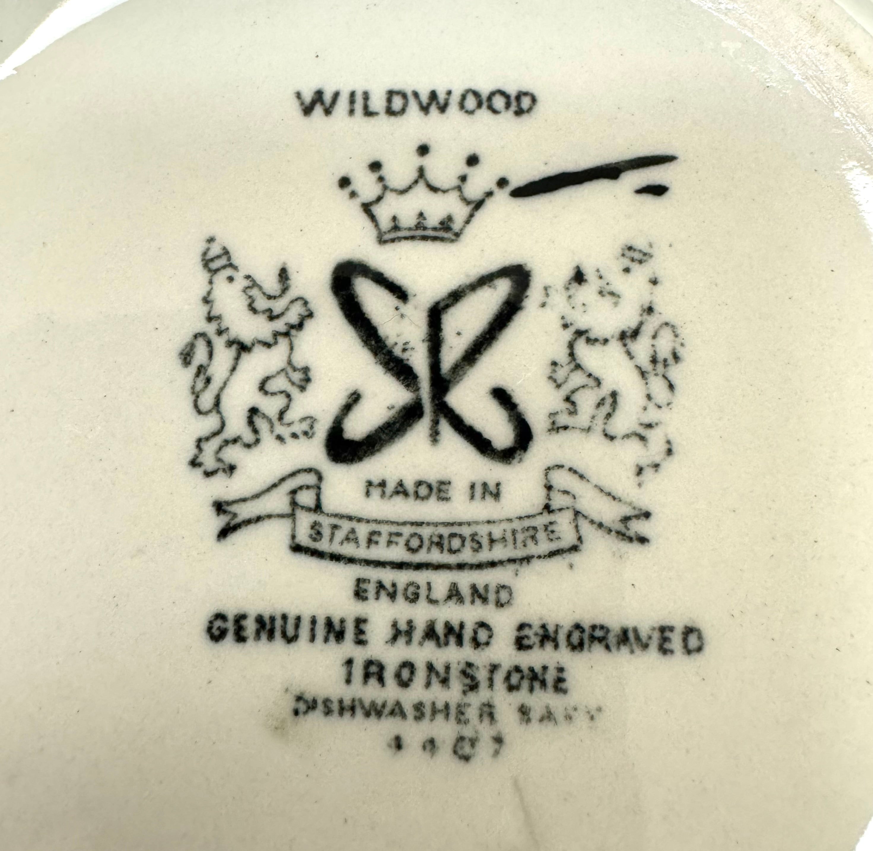 Vintage 'Wildwood' Cream & Sugar