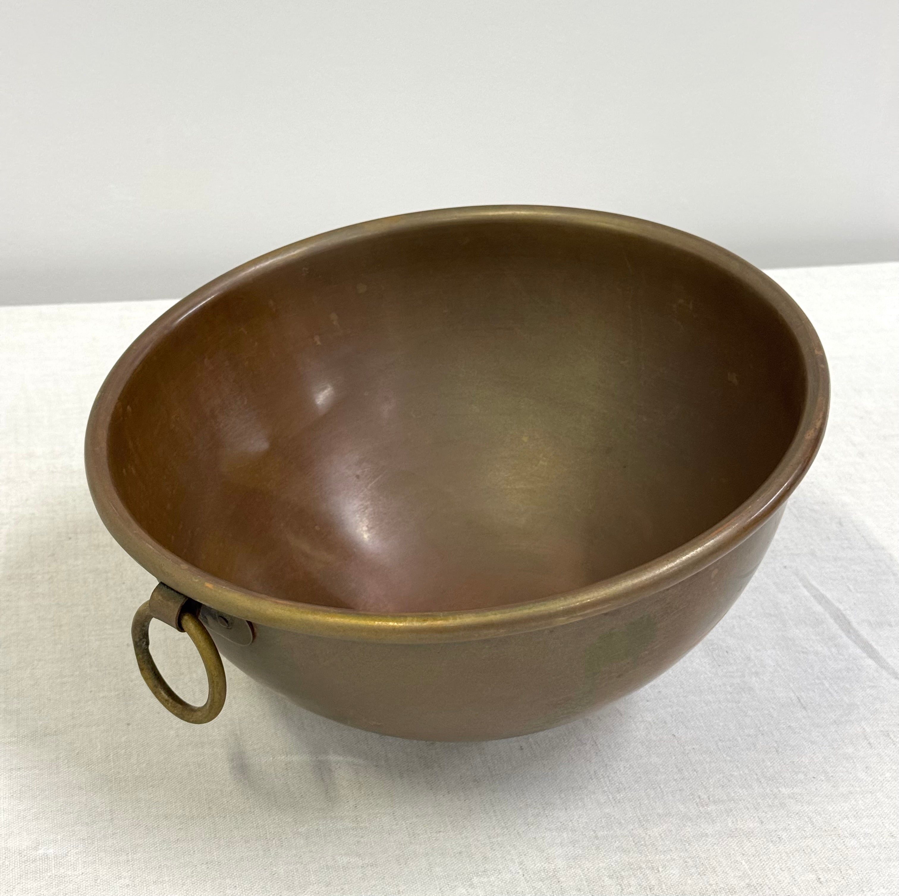 Solid Copper 11" Bowl with Ring