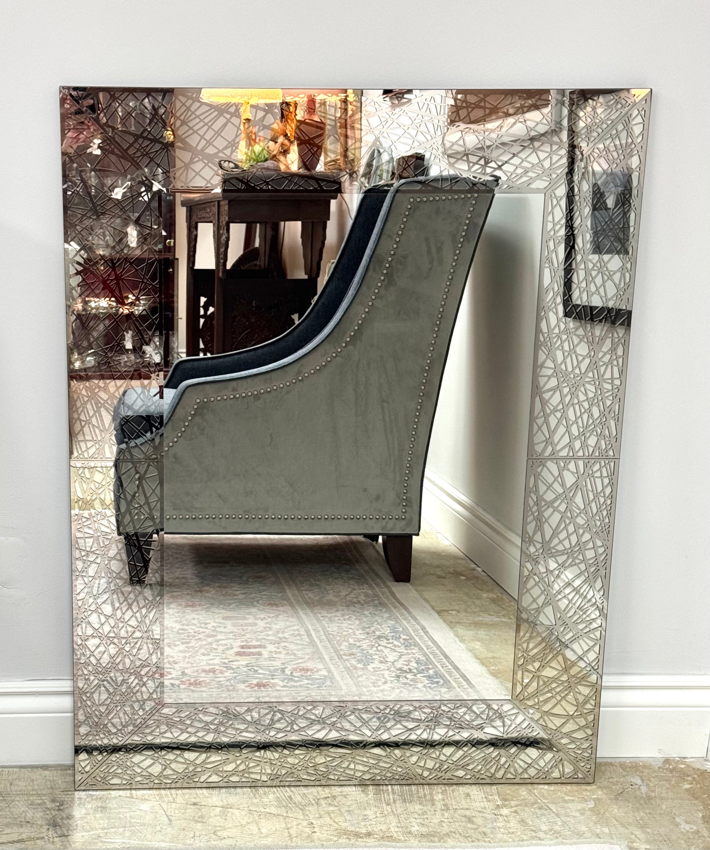 Silver Ribbon Mirror
