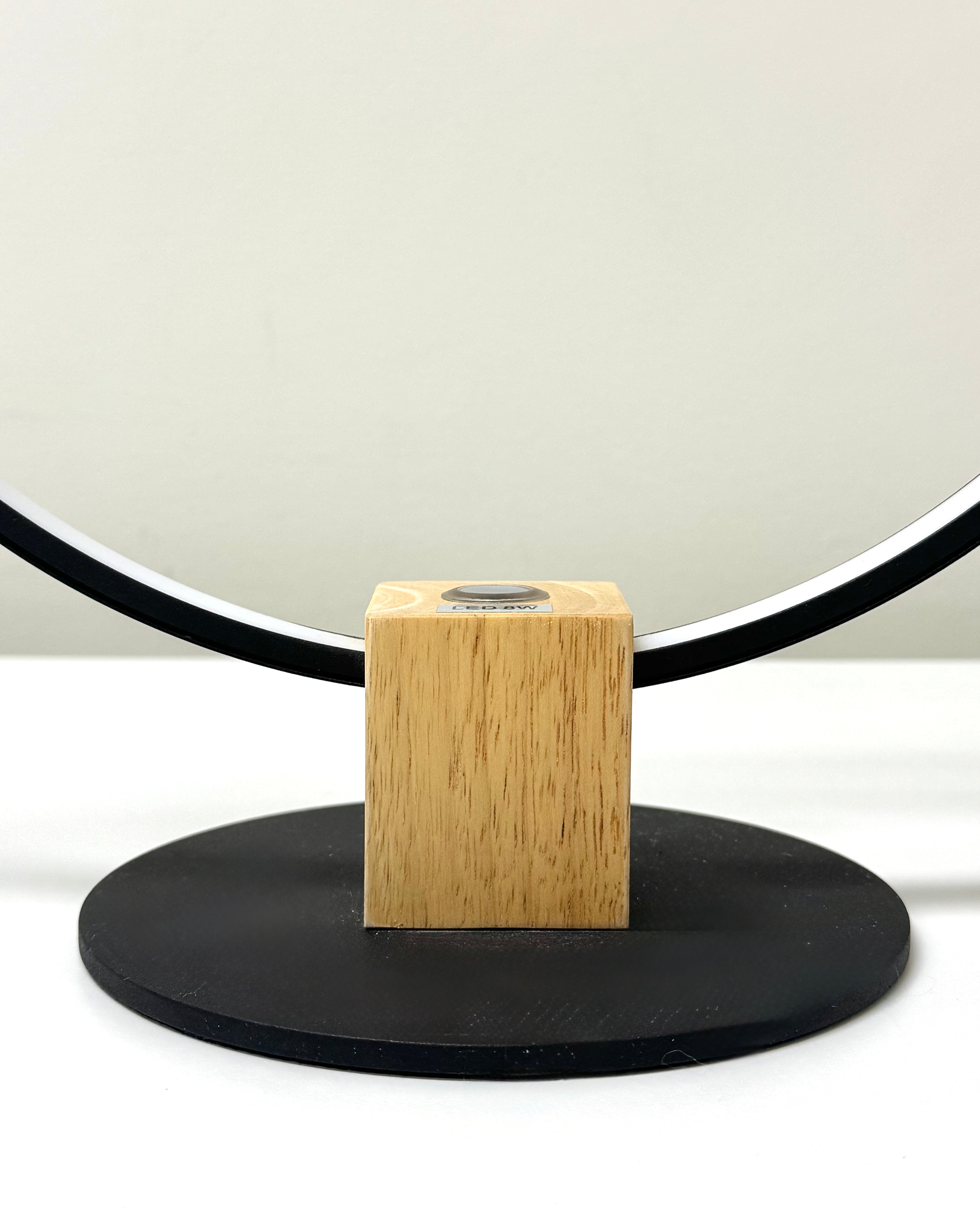 Black Circle LED Lamp