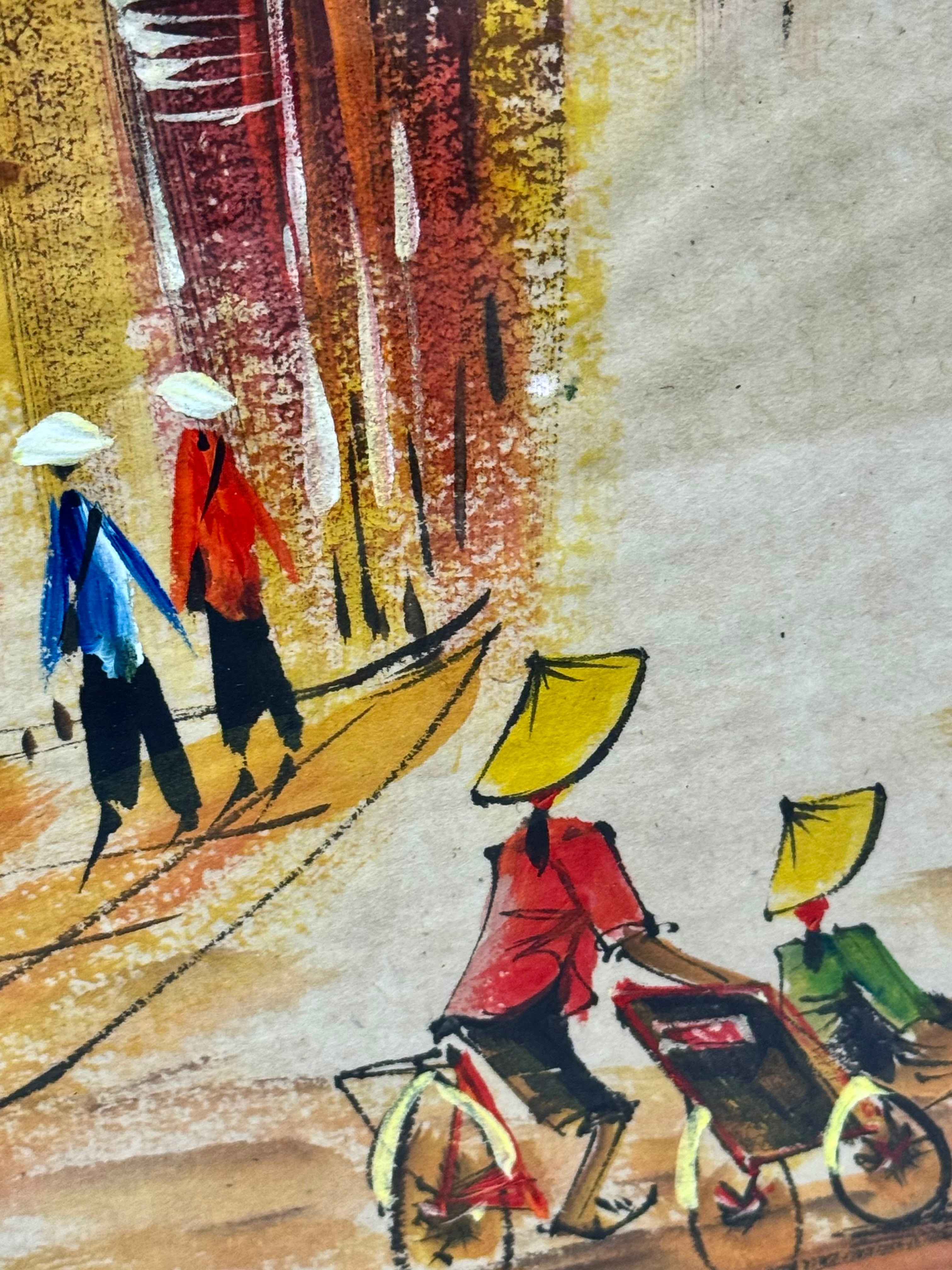 'Village' Hand-painted Watercolour