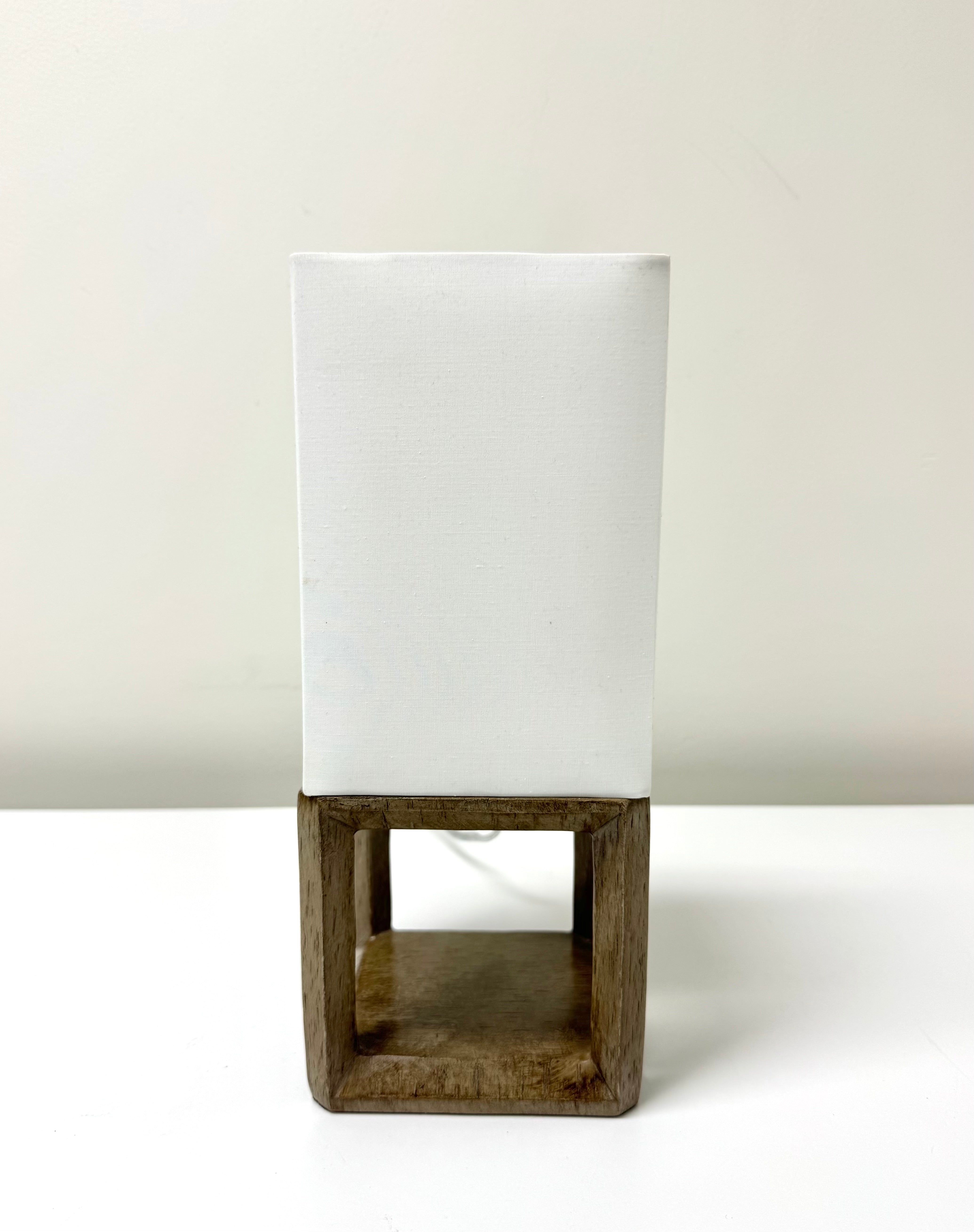 Rustic Cube Accent Lamp