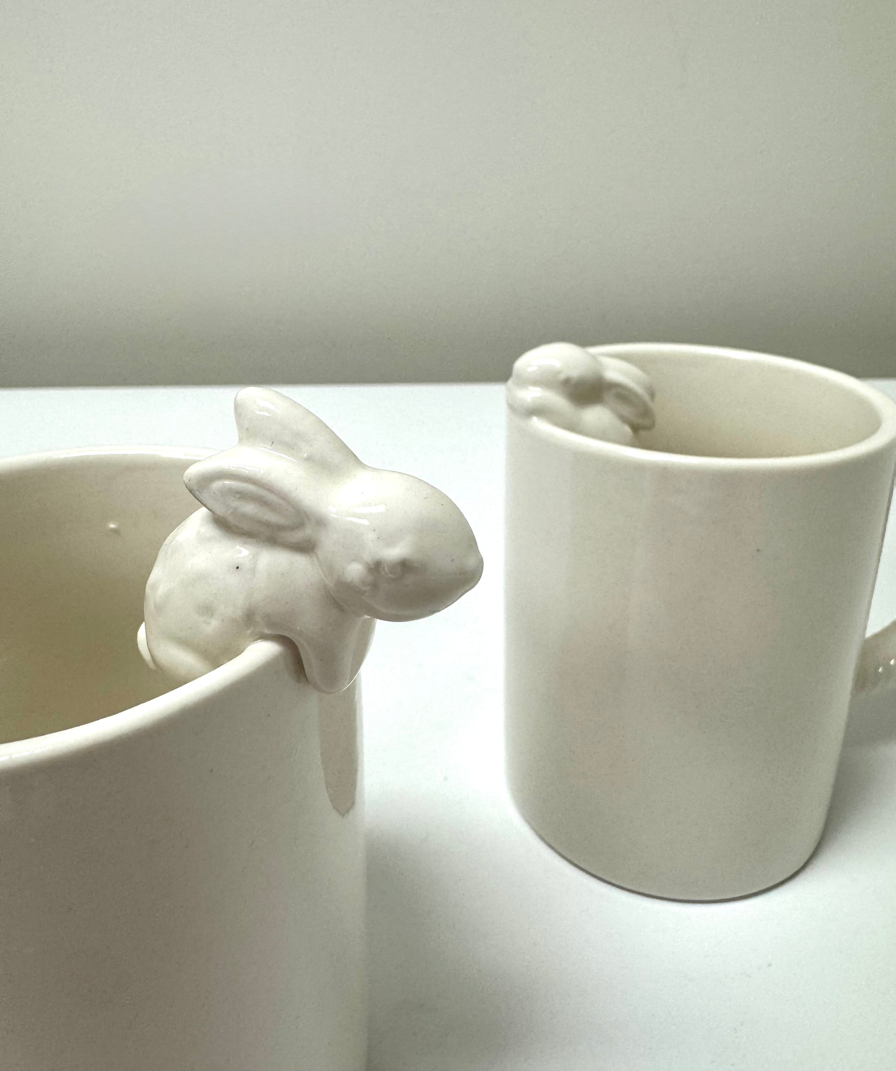 NEW! INDIGO Love Bunnies Mugs Set of 2