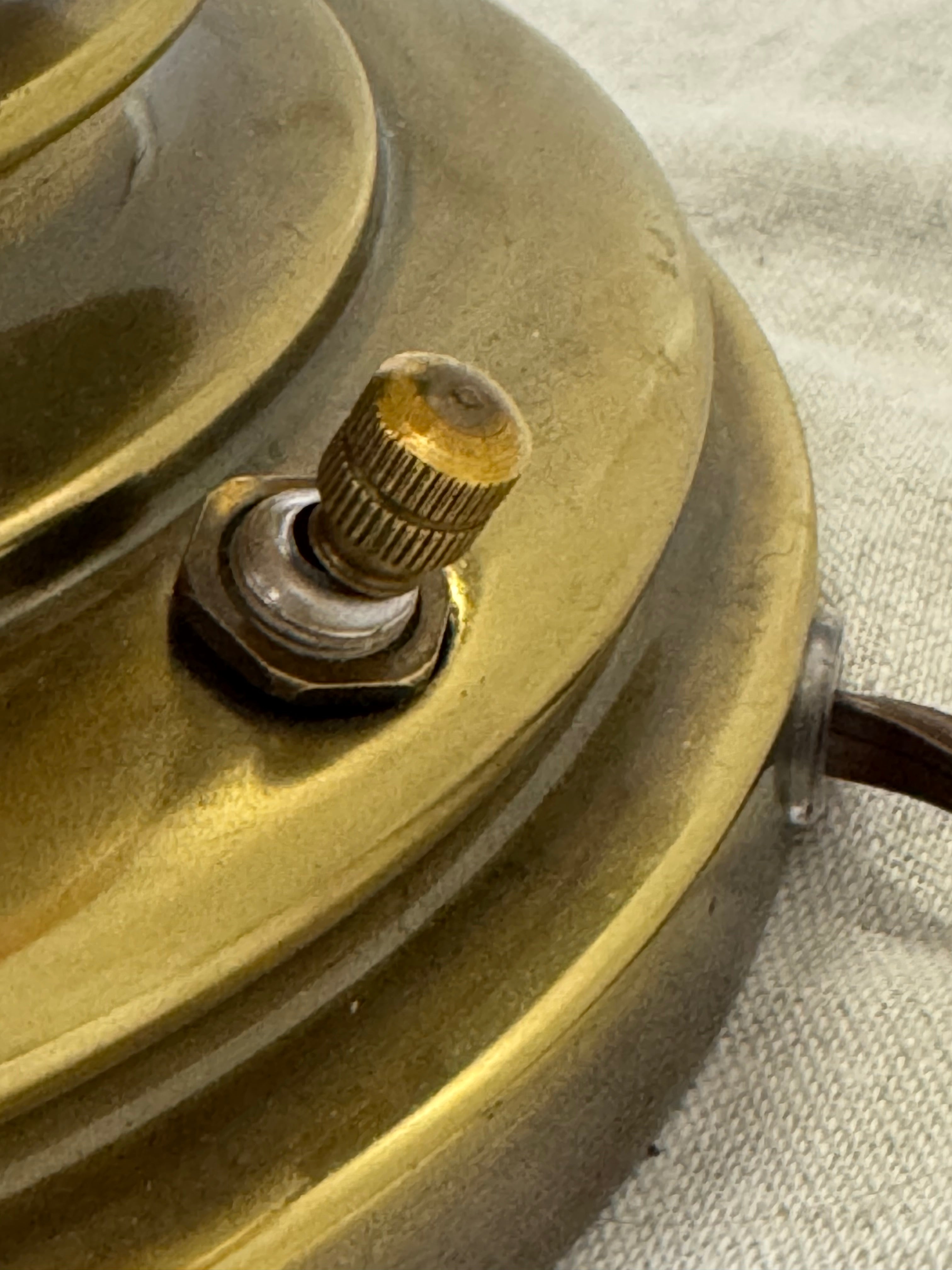 Vintage STIFFEL Cream Ceramic Lamp