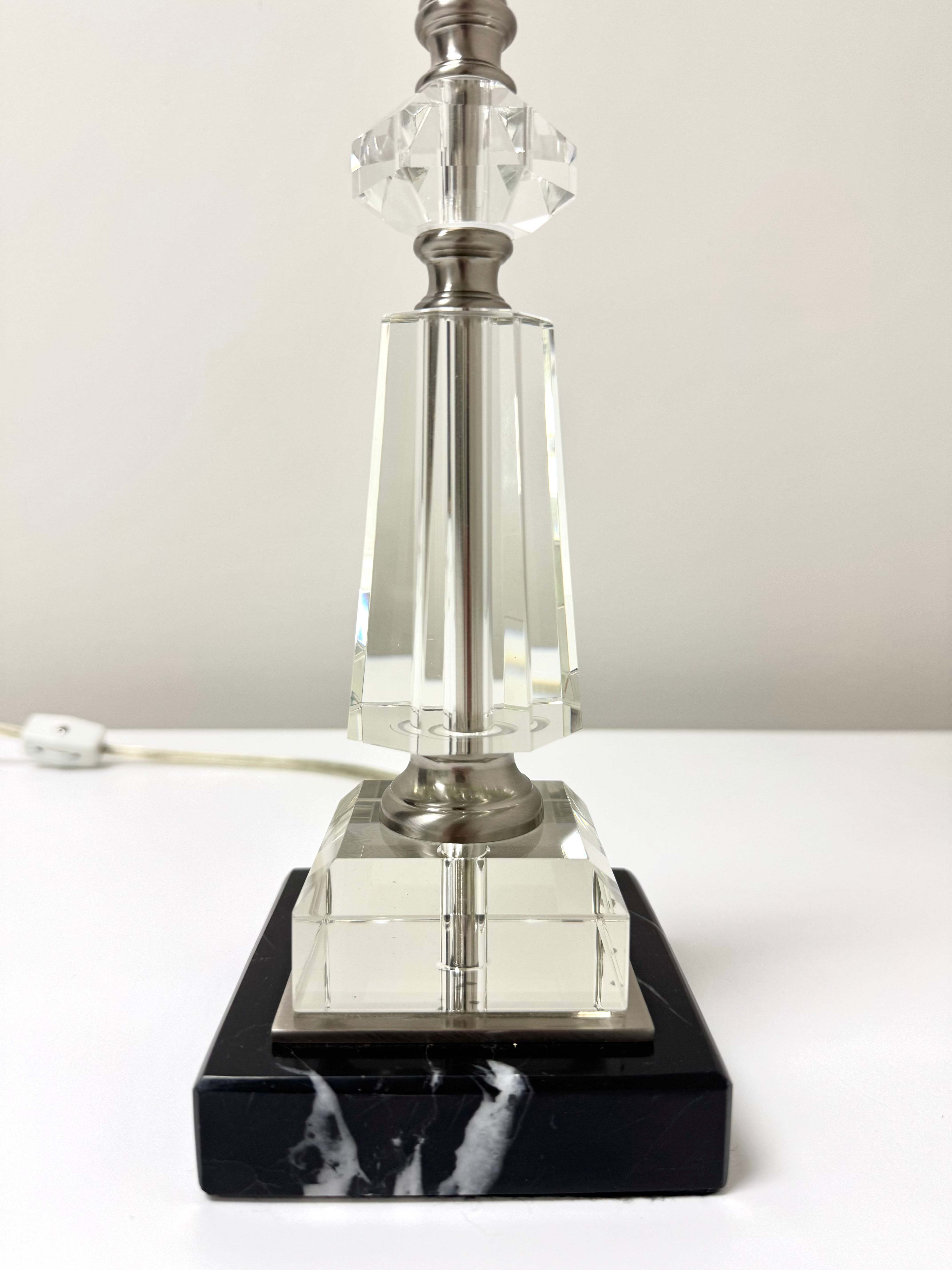 BOMBAY Faceted Crystal Buffet Lamp