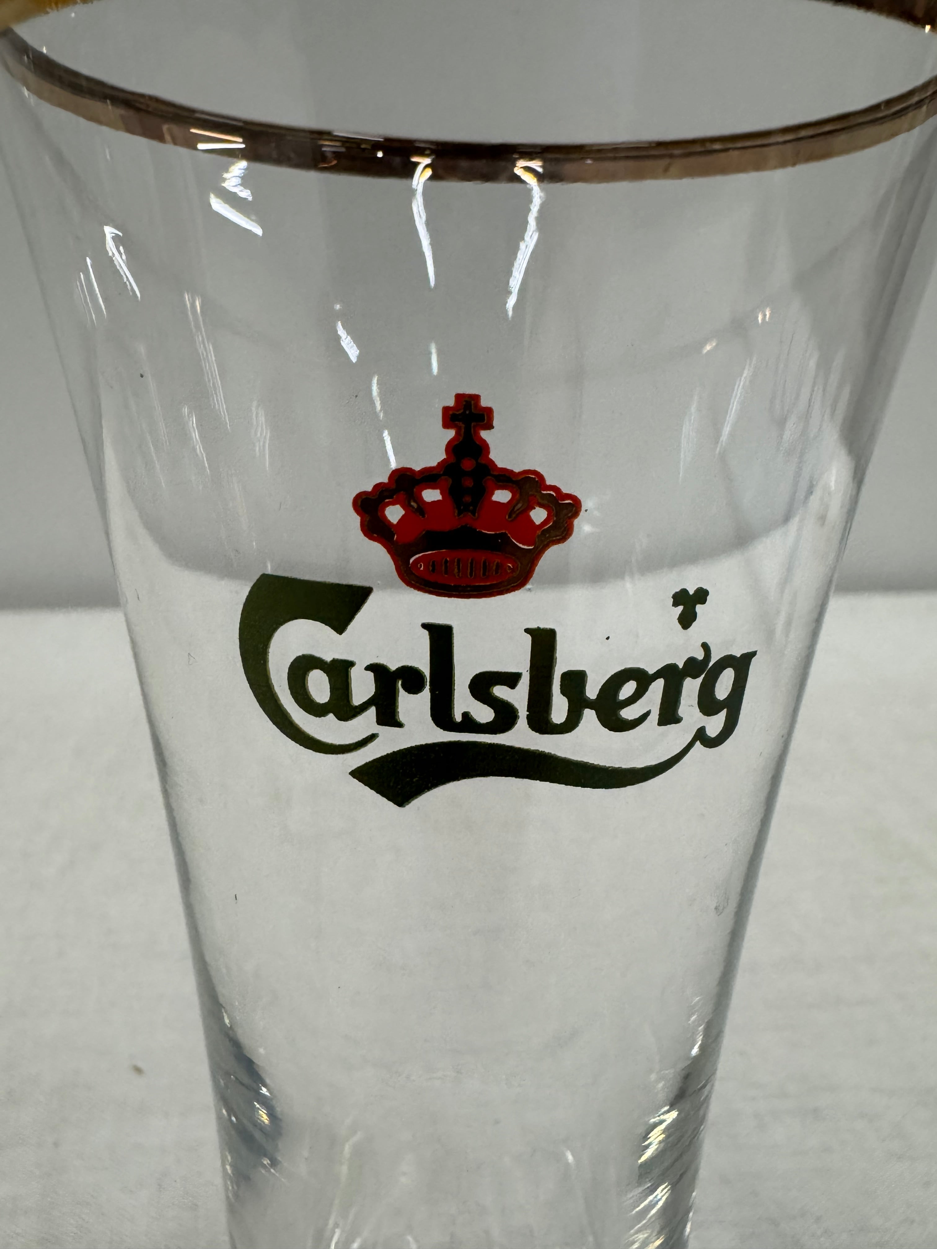 Vintage Carlsberg Flared Beer Glass