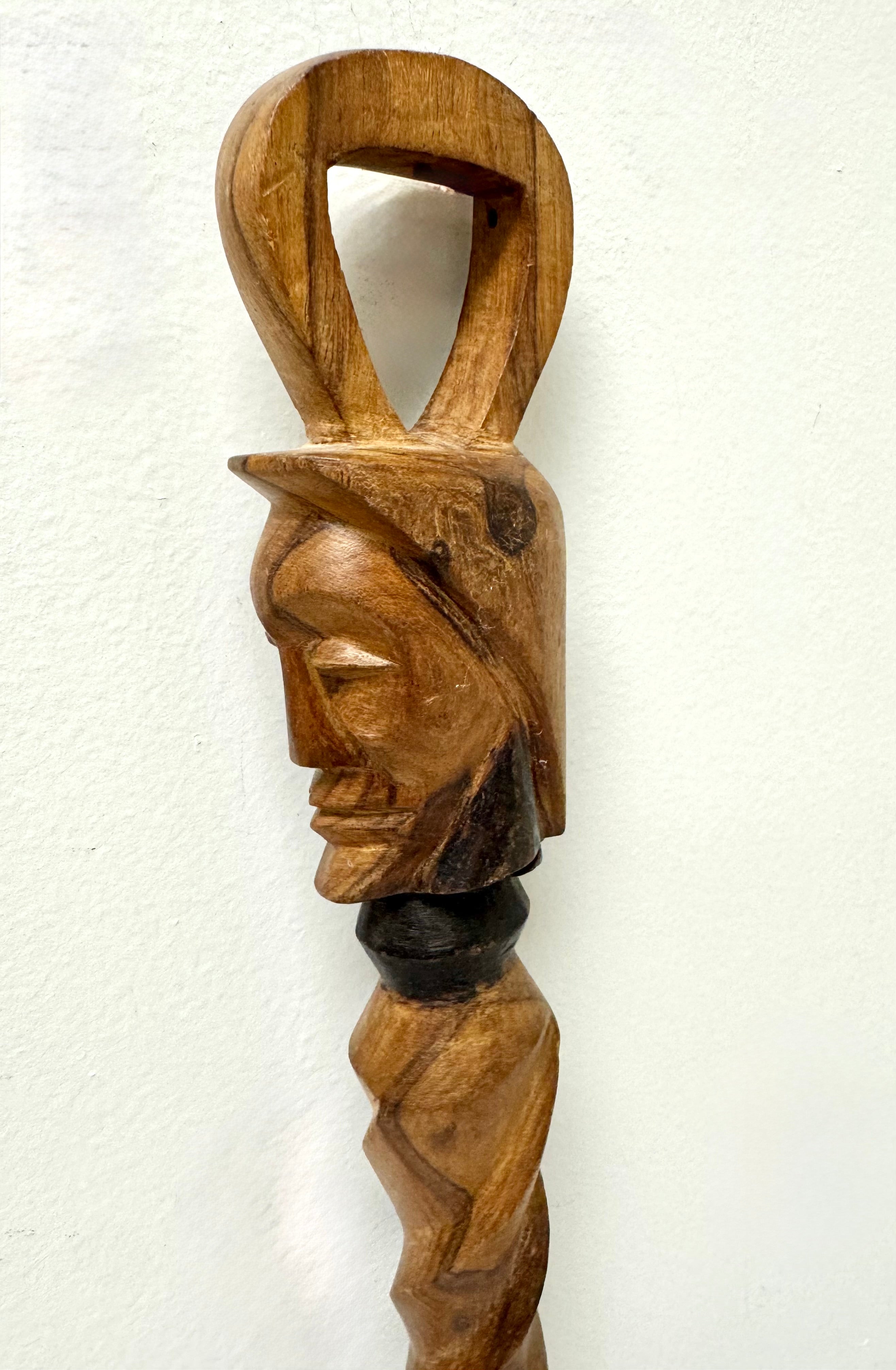 Vintage Hand-carved African Walking Stick